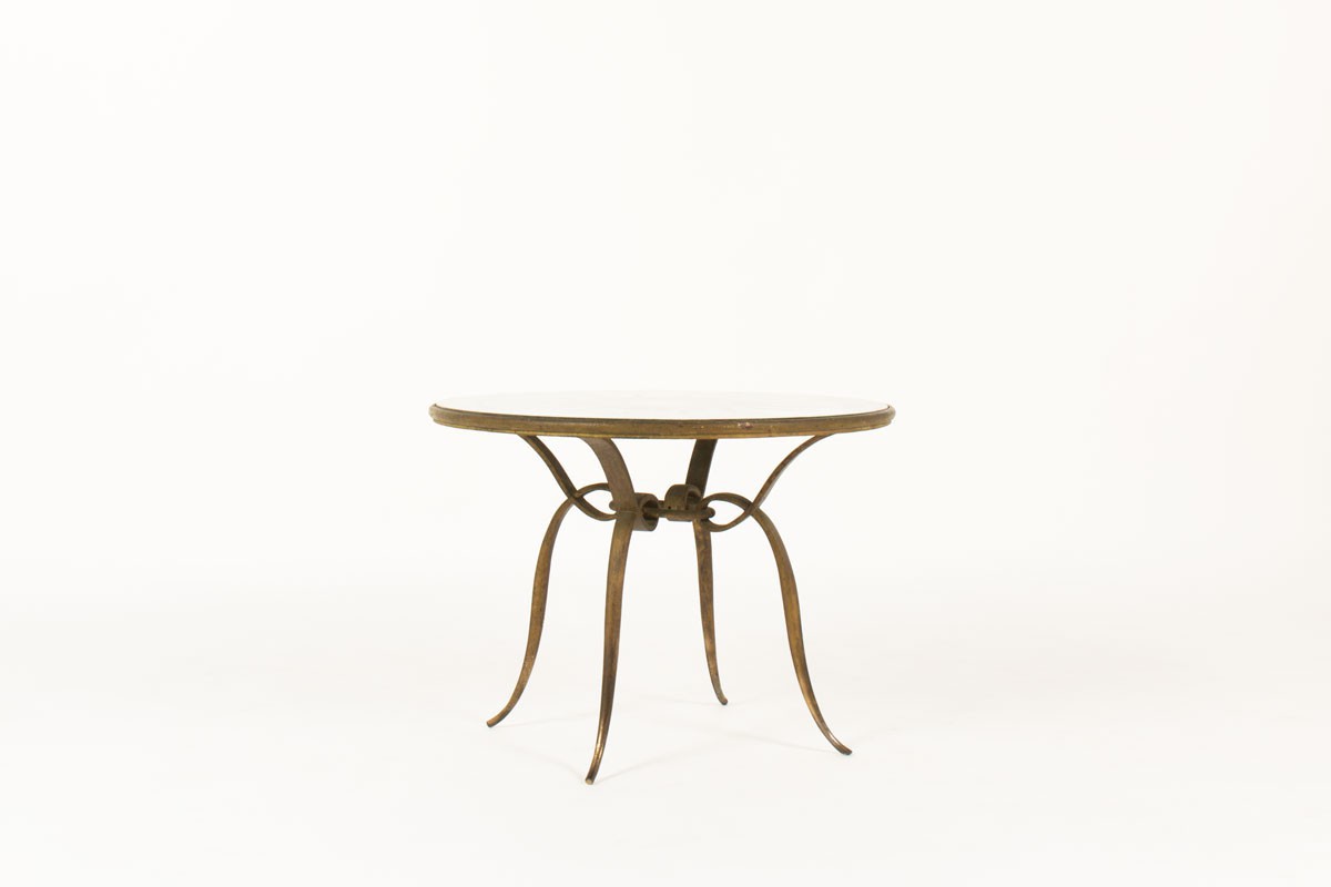 Rene Prou round coffee table