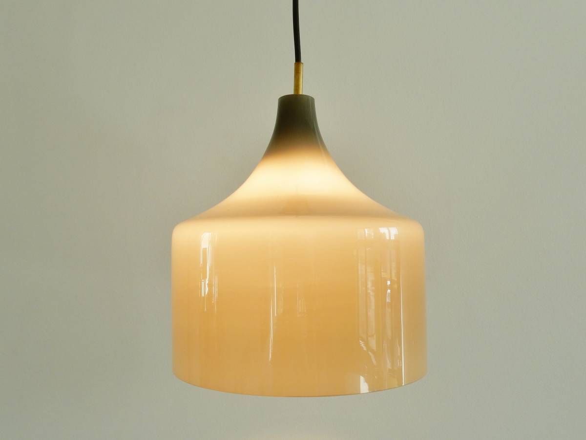Alessandro Pianon Grey Opaline Glass Pendant