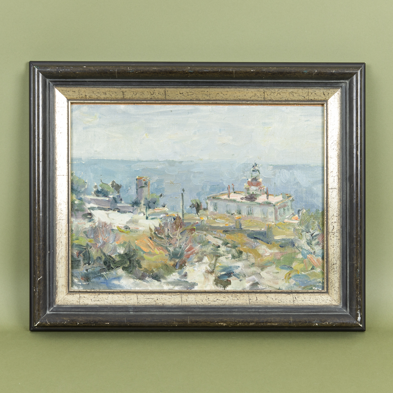 Coastal Cliff Landscape Painting