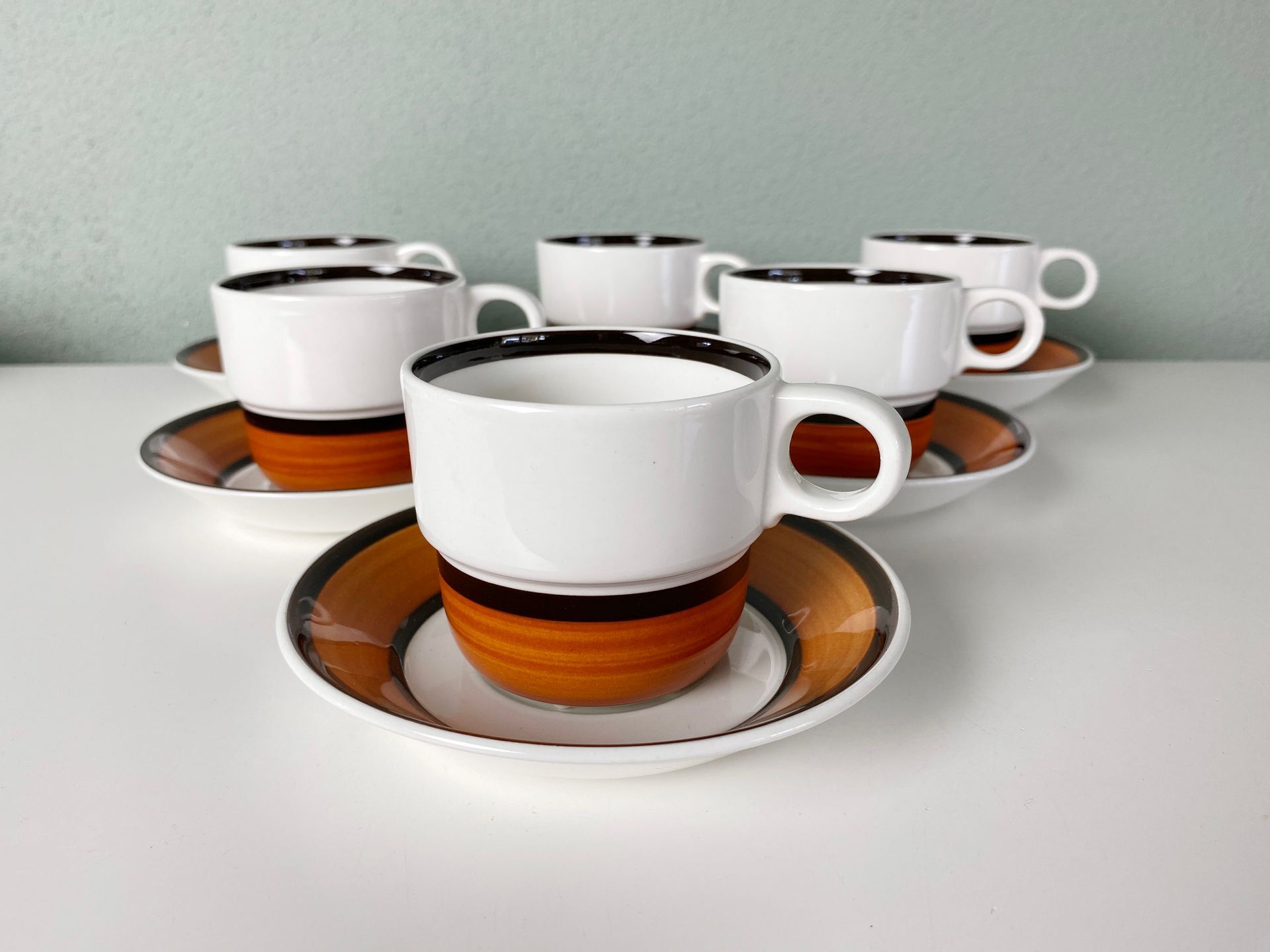 Gustavsberg Linda Cup, Saucer & Plate Set