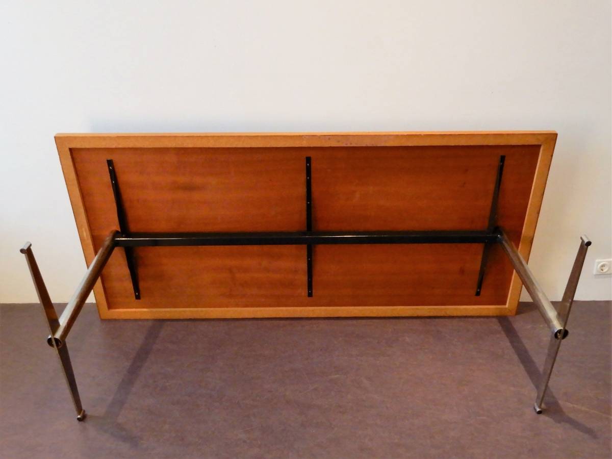 Large Industrial Vintage School Table