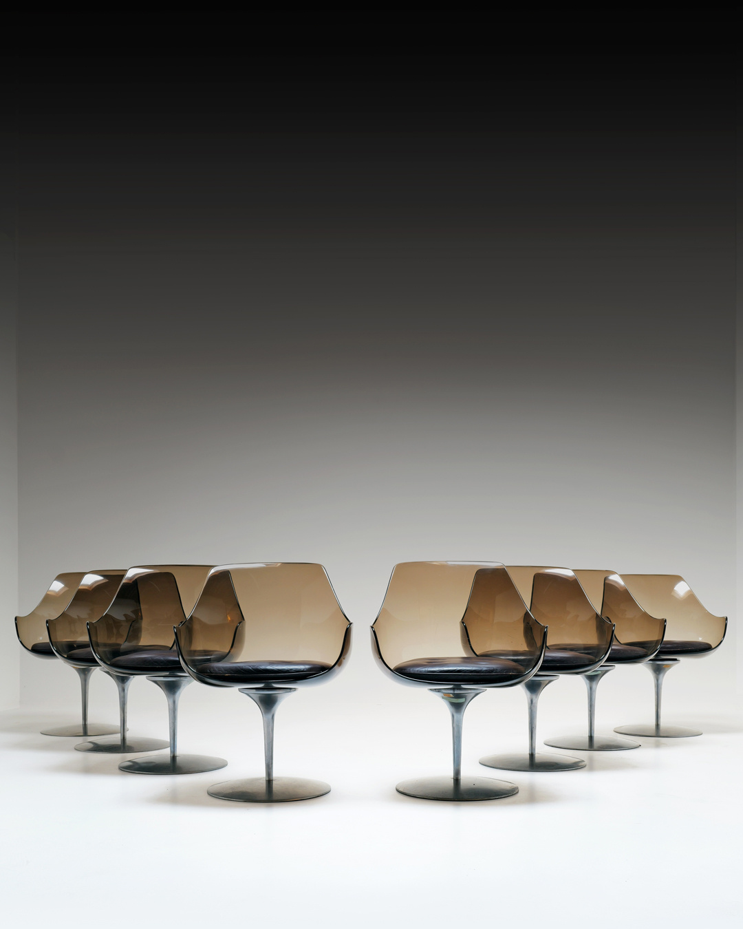 Set of 8 Champagne Chairs