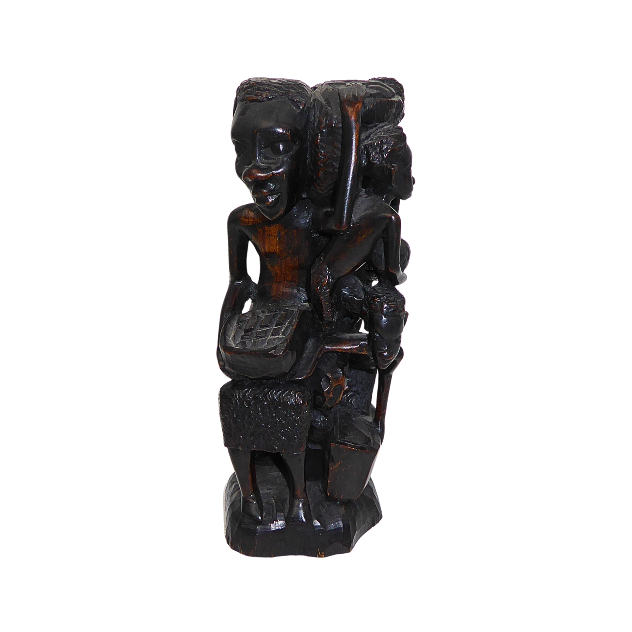 Makonde African Figure Group Sculpture