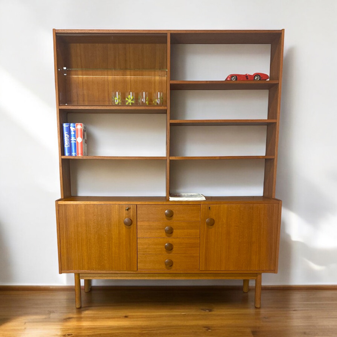 1960s Teak Bookcase from Sweden