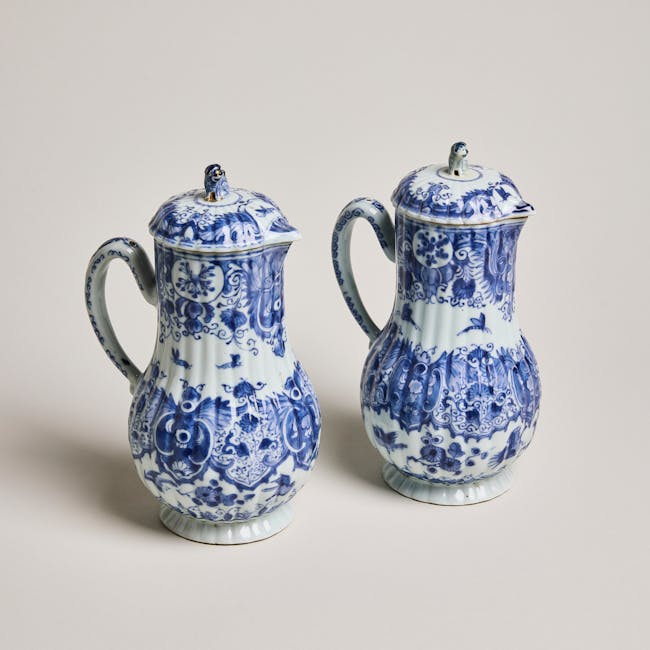 Blue and White Porcelain Ewers