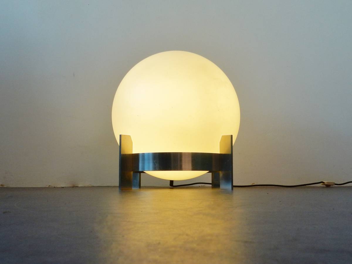Opaline Glass Ball Lamp