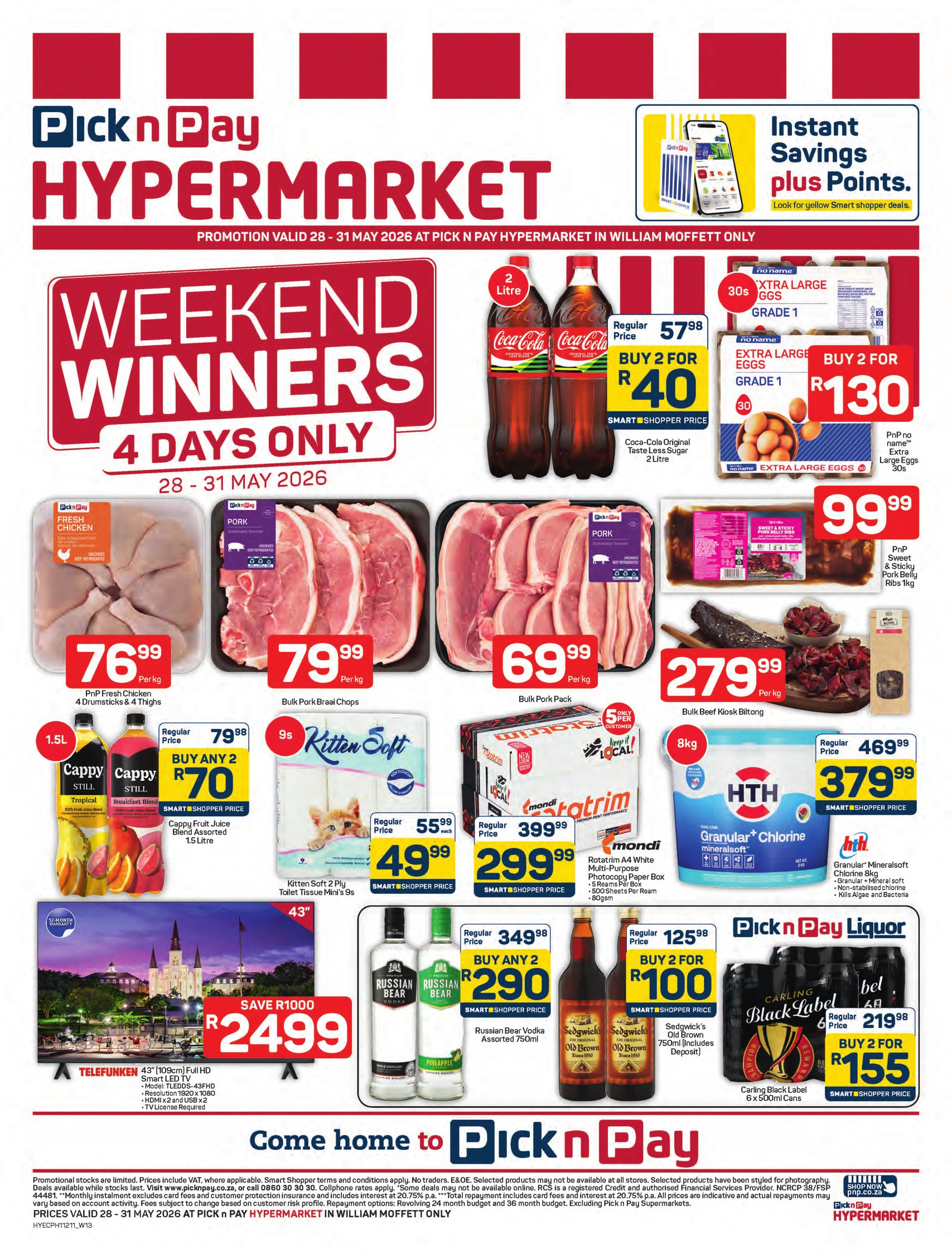 Pick n Pay Hypermarket Weekend Winners