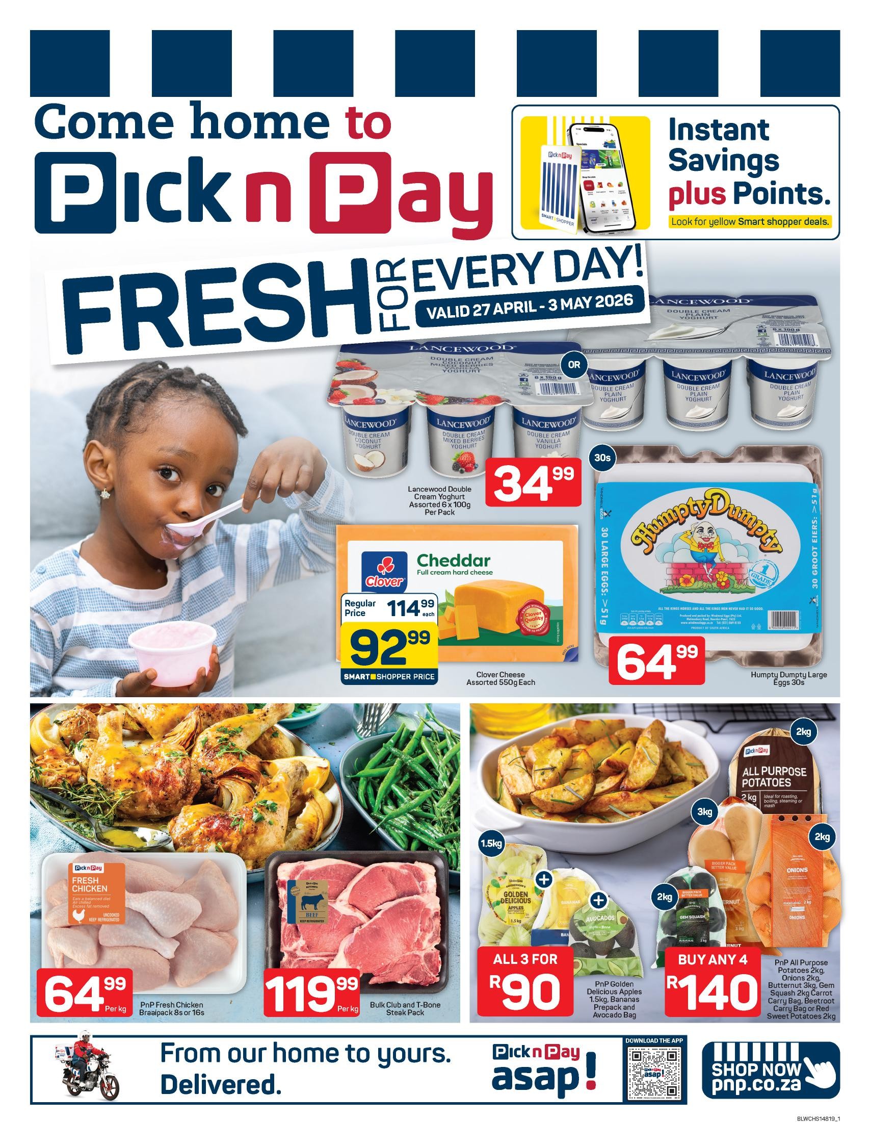 Fresh for Every Day! Pick n Pay