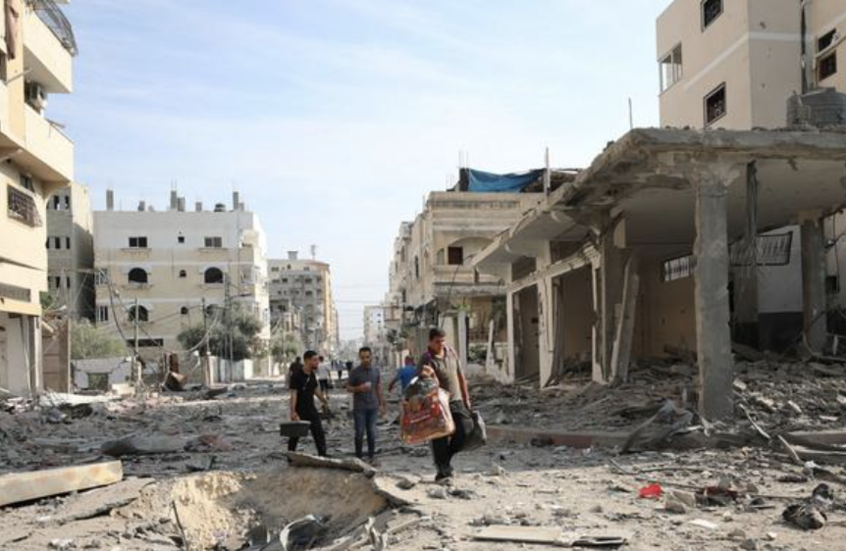 Image of Israeli military officer statement