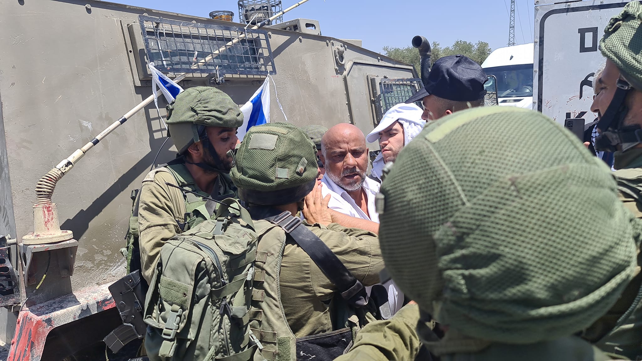 Image of Israeli military officer statement