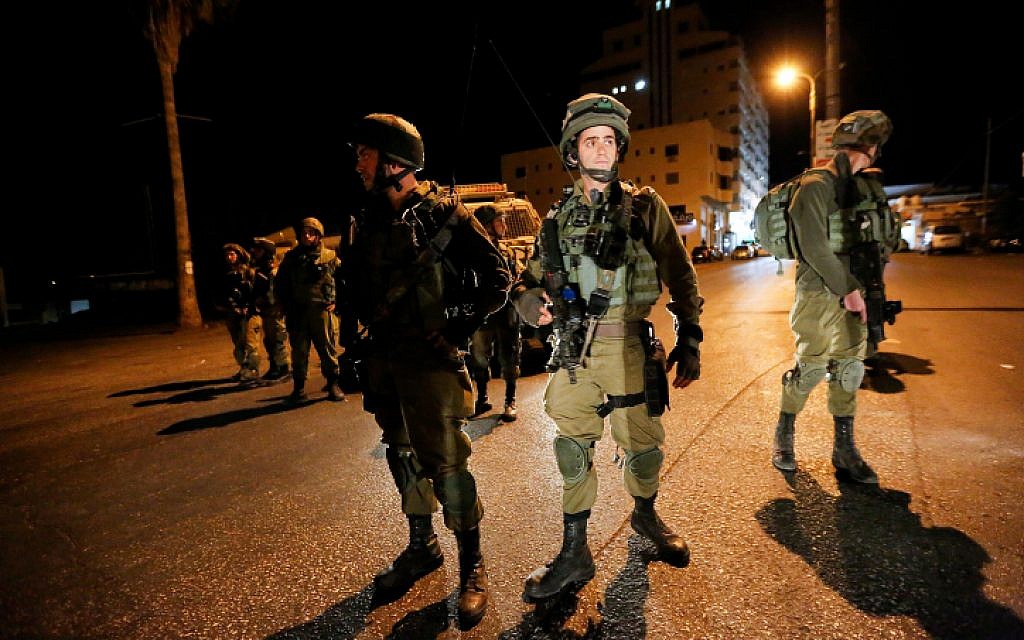 Image of Israeli military officer statement