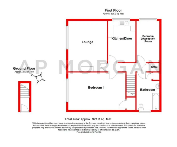 2 bed Maisonette