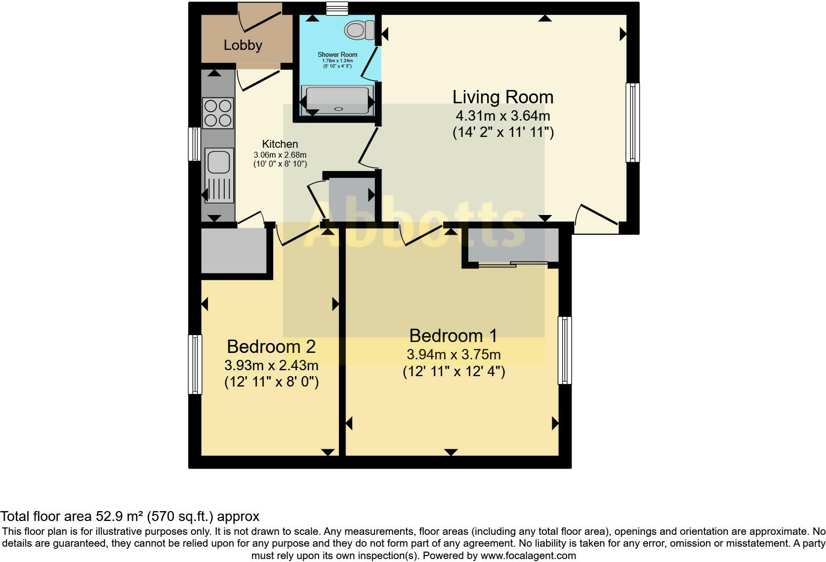 2 bed Semi-Detached Bungalow