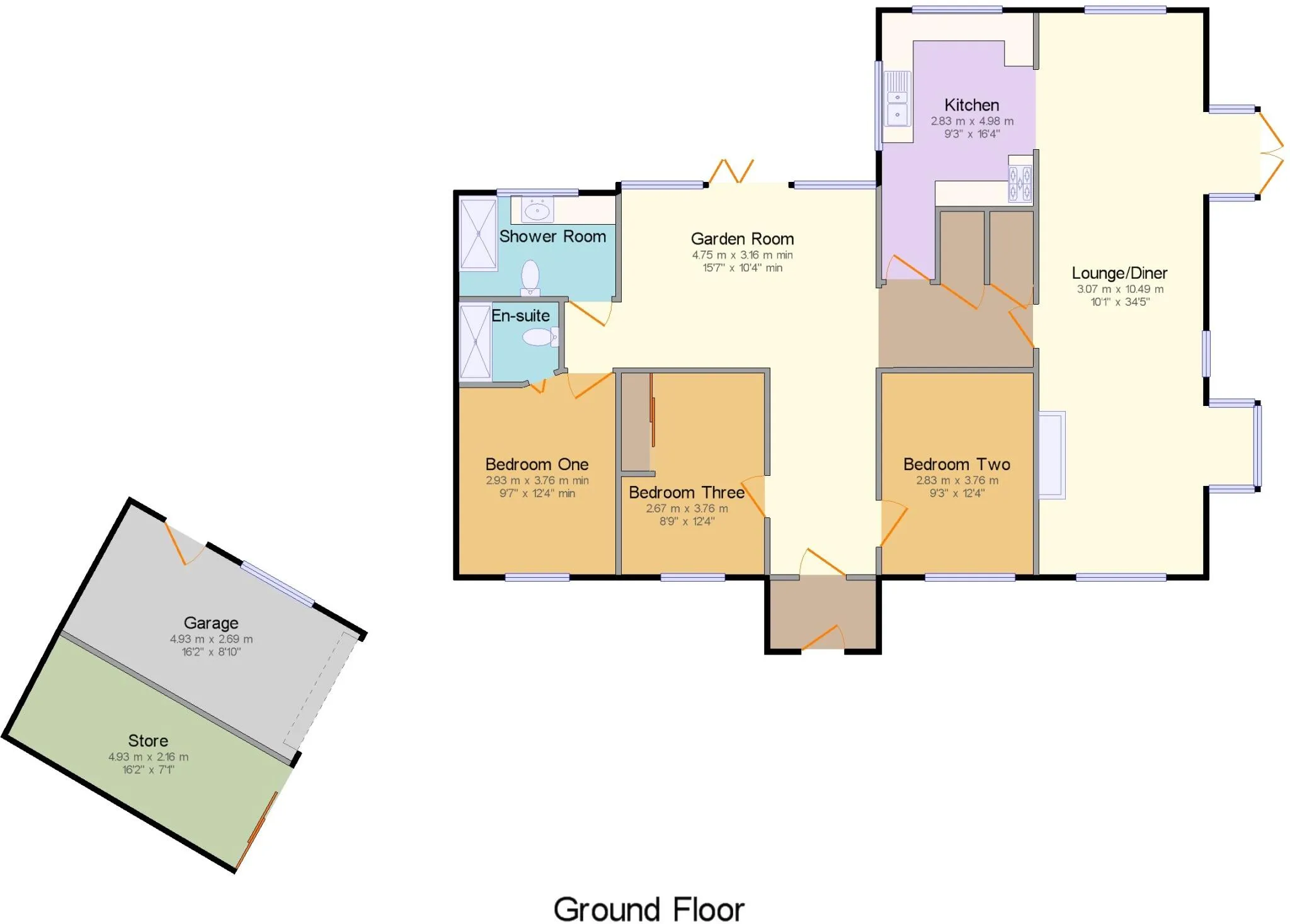3 bed Bungalow
