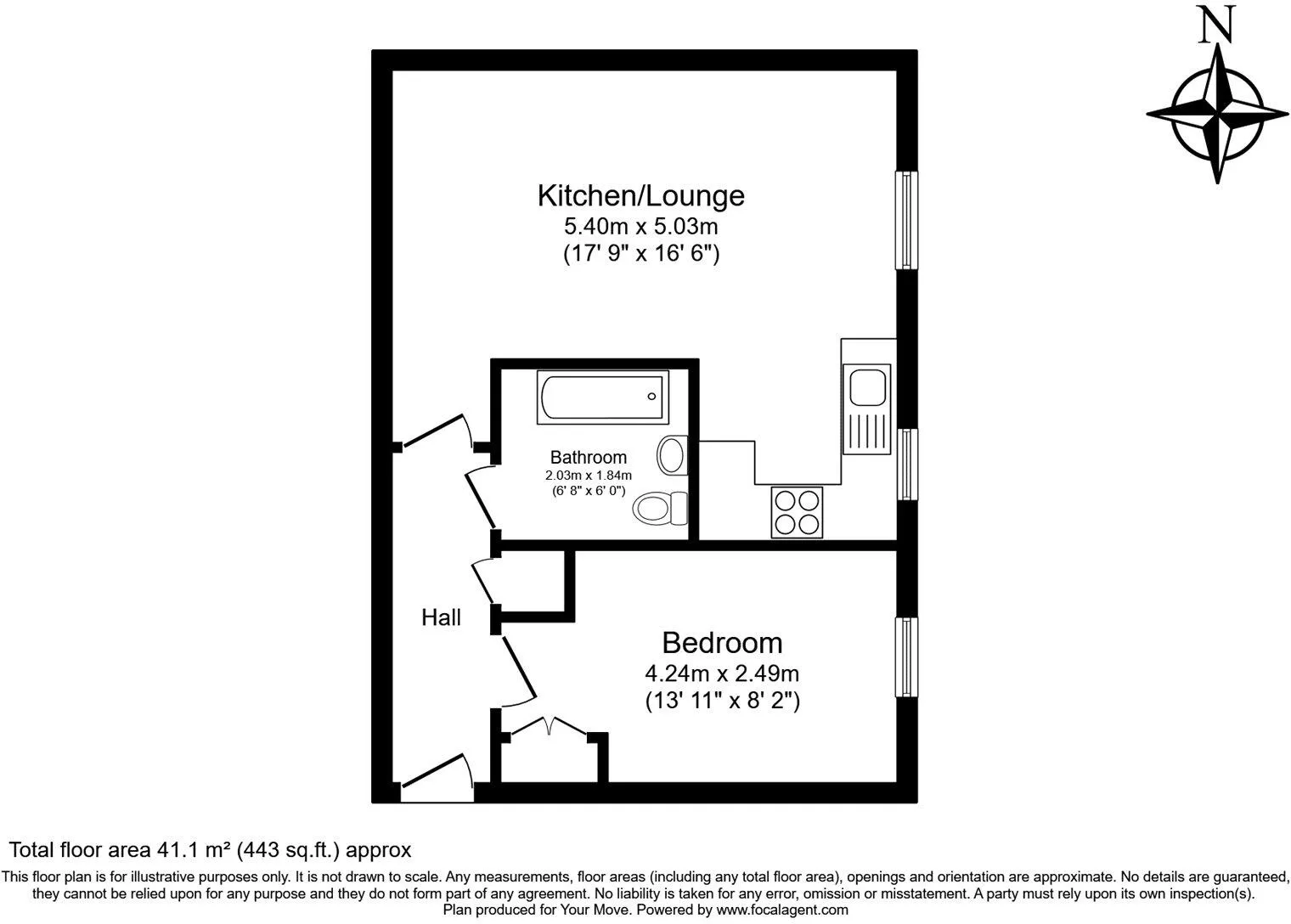 1 bed Apartment
