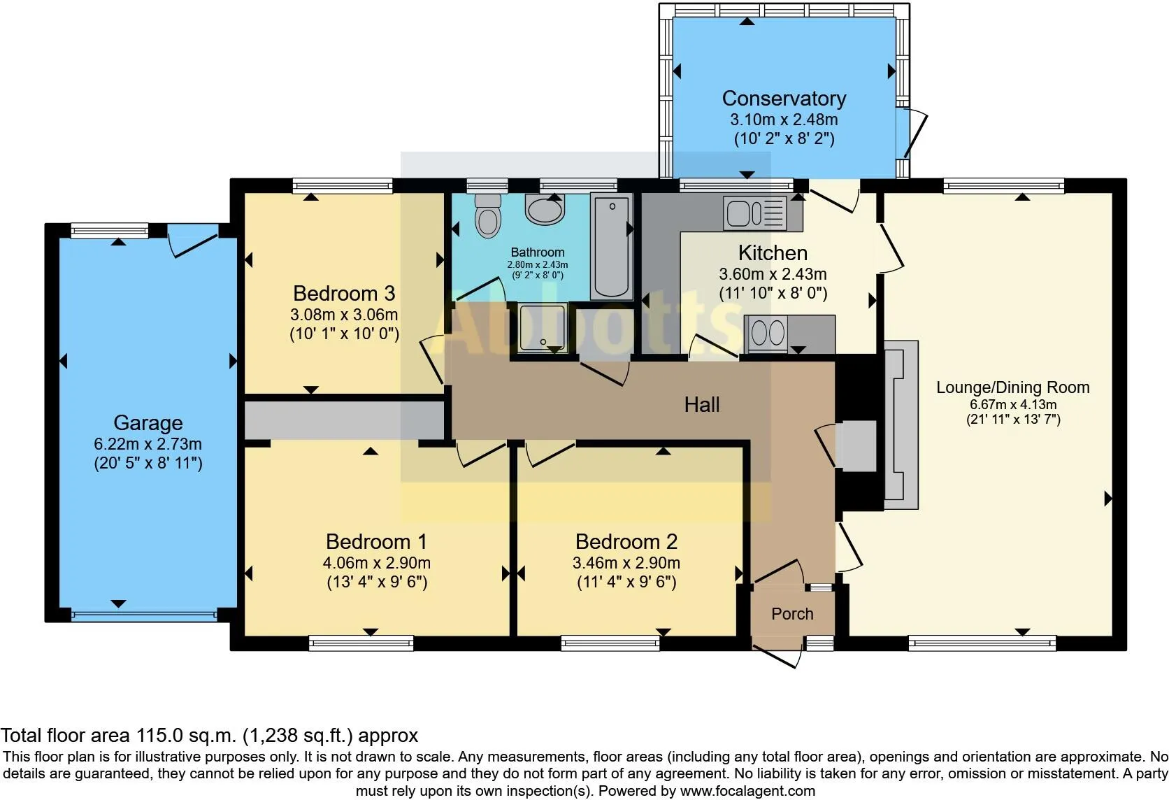 3 bed Bungalow