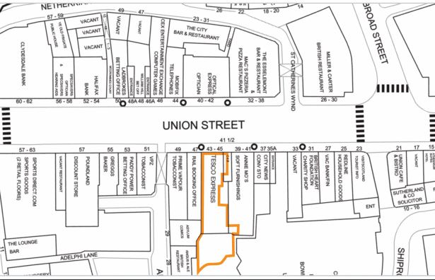 Tesco Express, 43-45 Union Street Aberdeen AB11 5BN