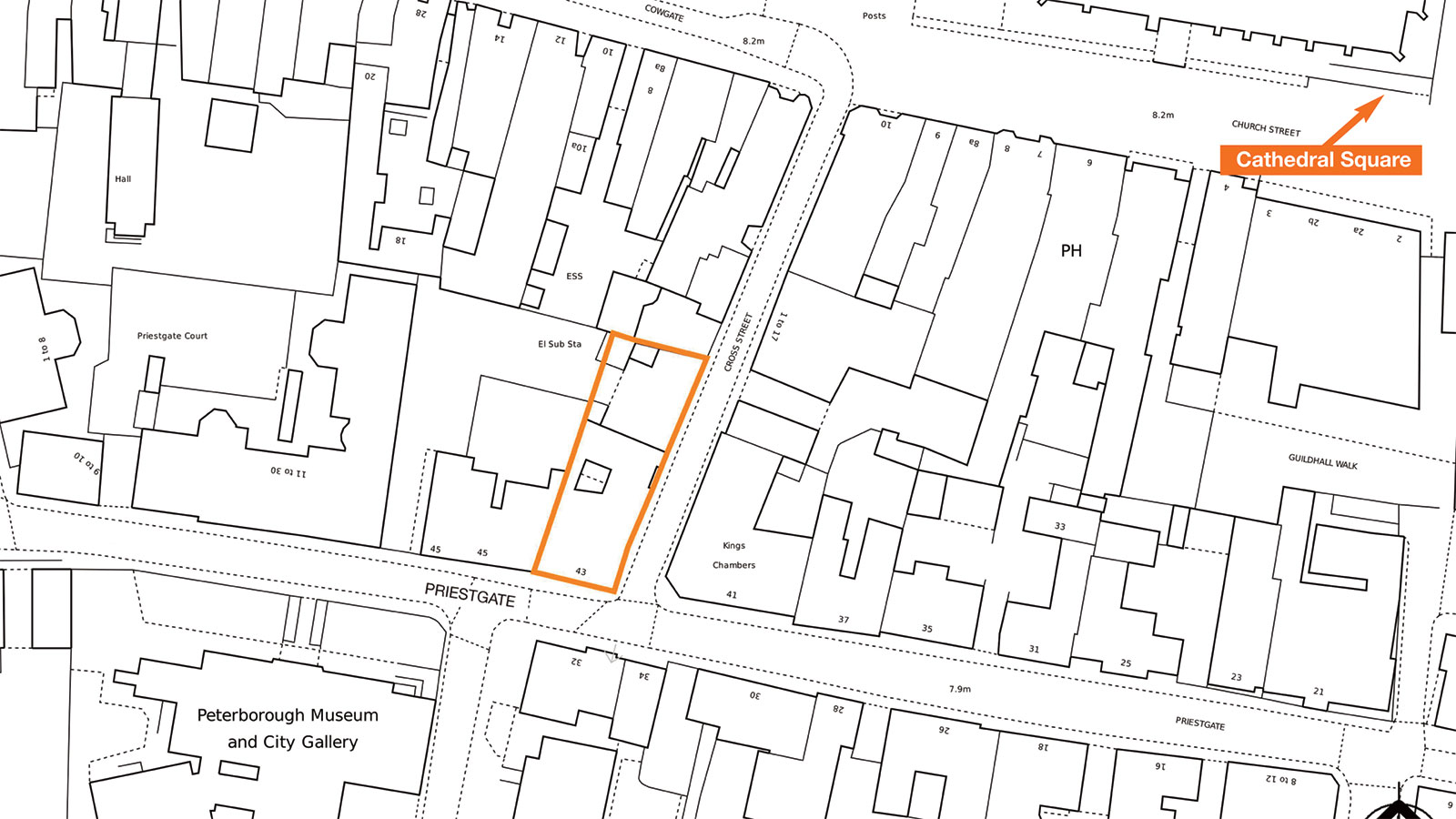 43 Priestgate Peterborough Cambridgeshire PE1 1AR