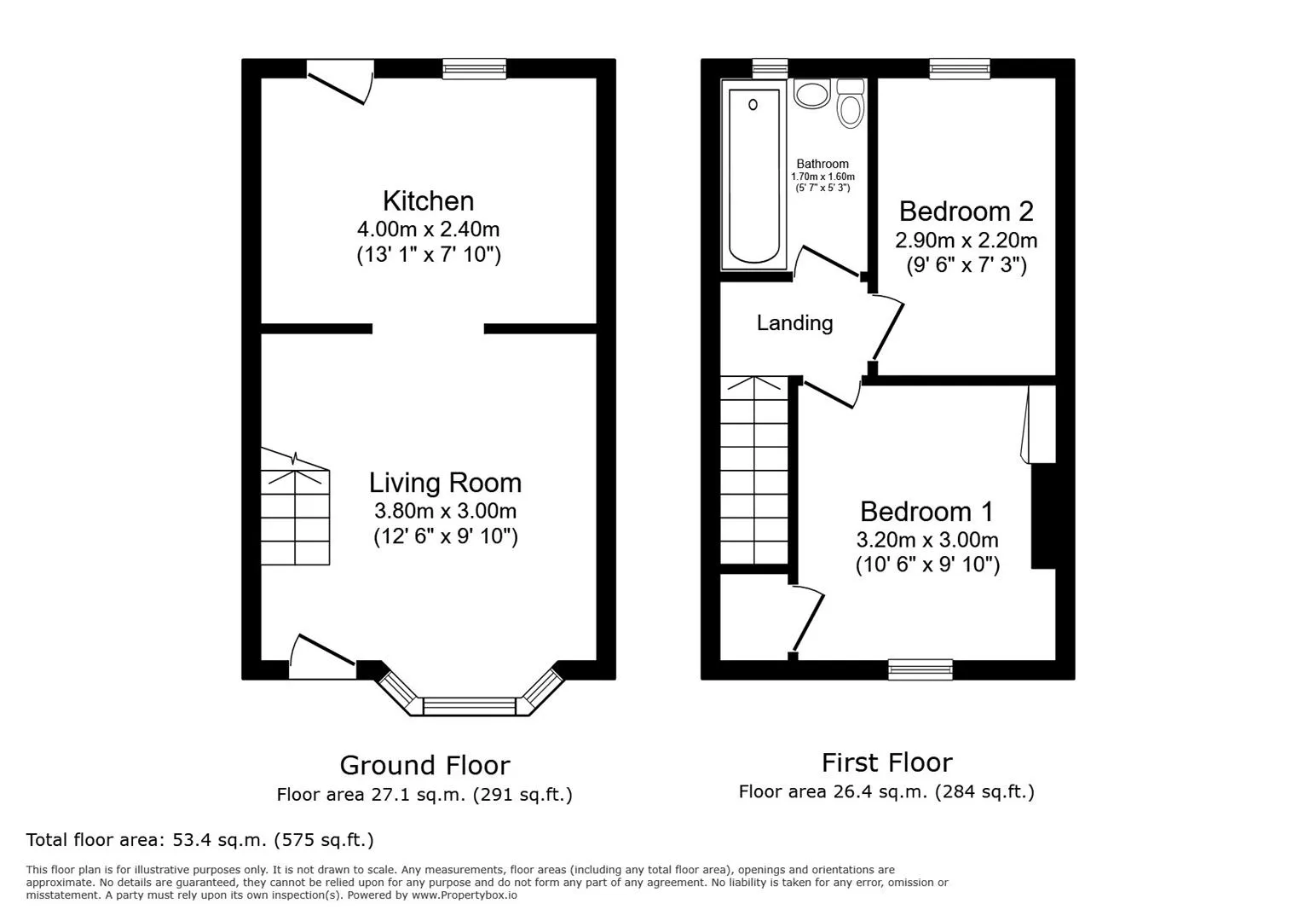 2 Bedroom House - Mid Terrace