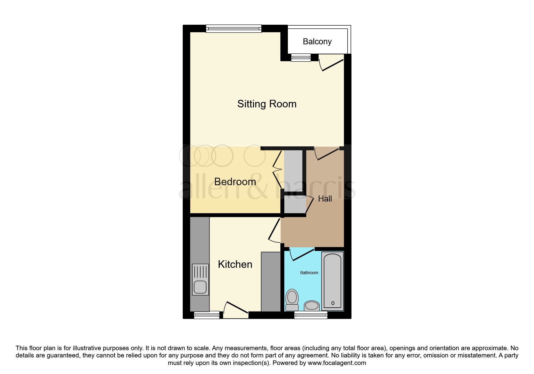 1 bed Studio