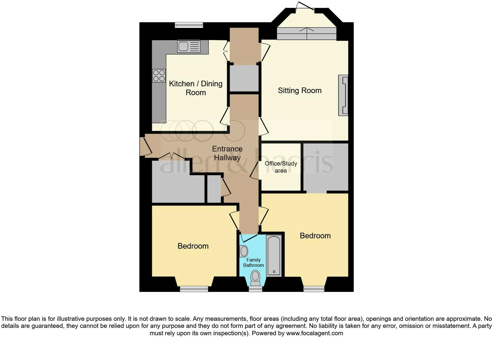 2 bed Ground Flat