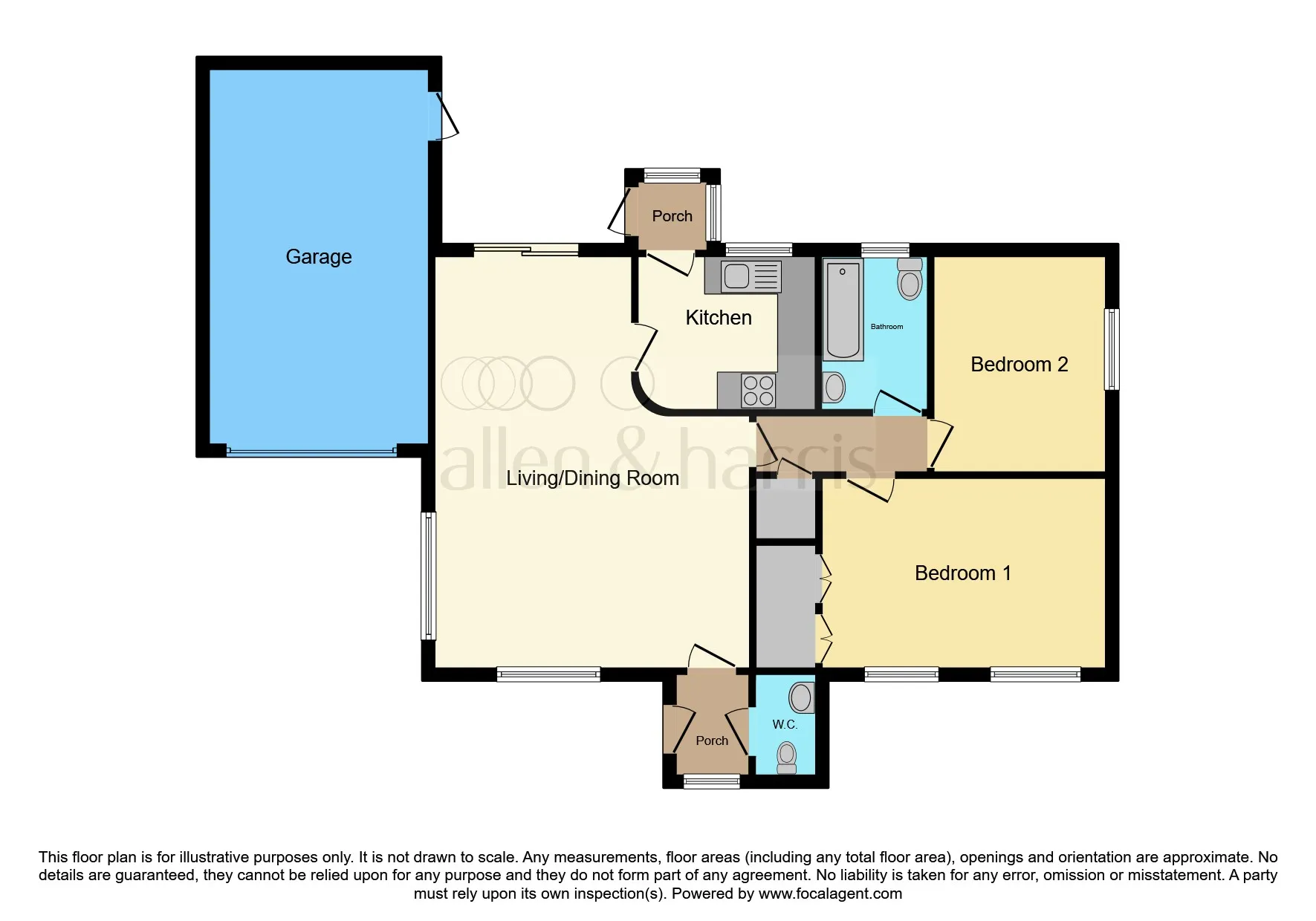 2 bed Detached Bungalow