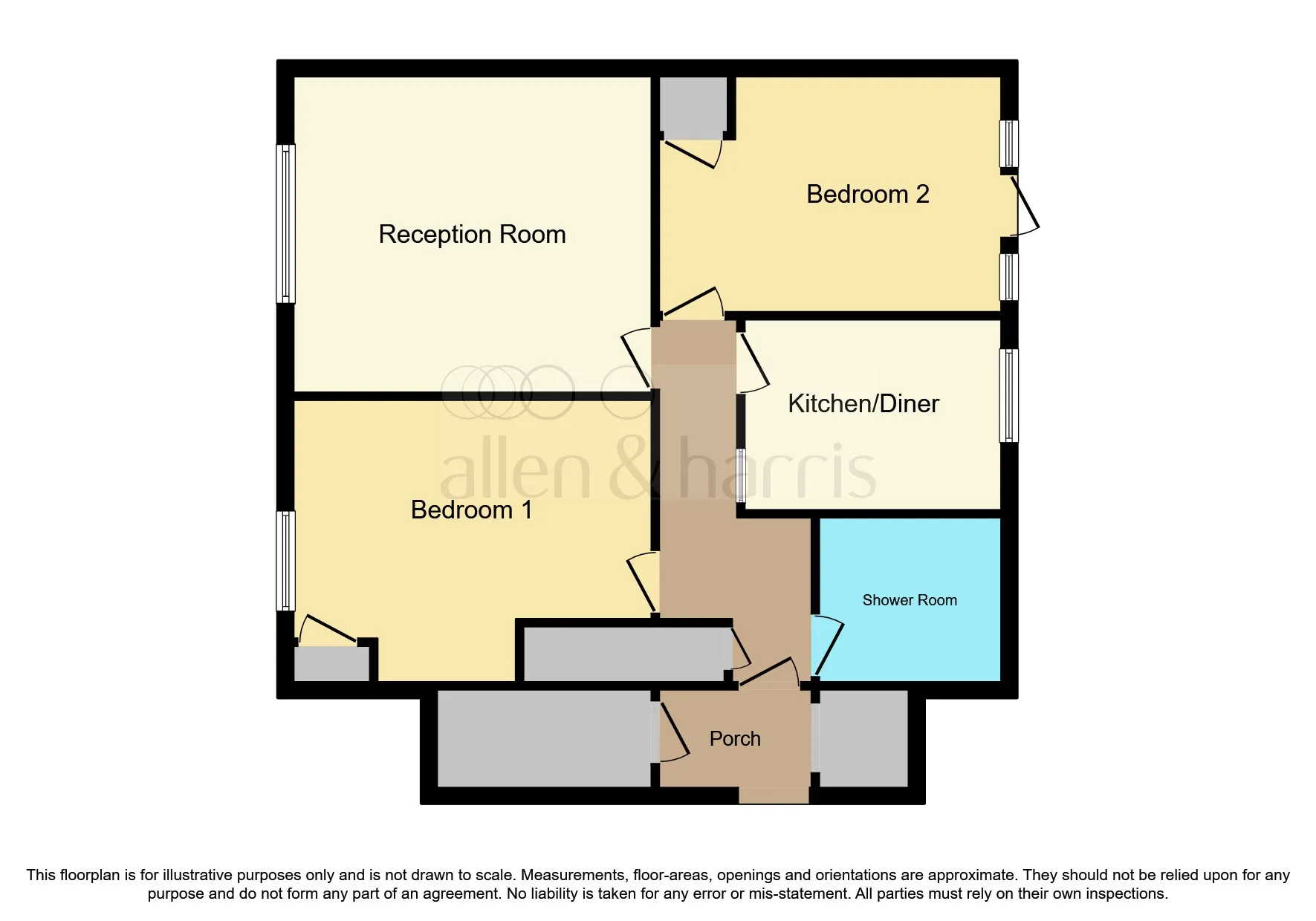 2 bed Ground Flat