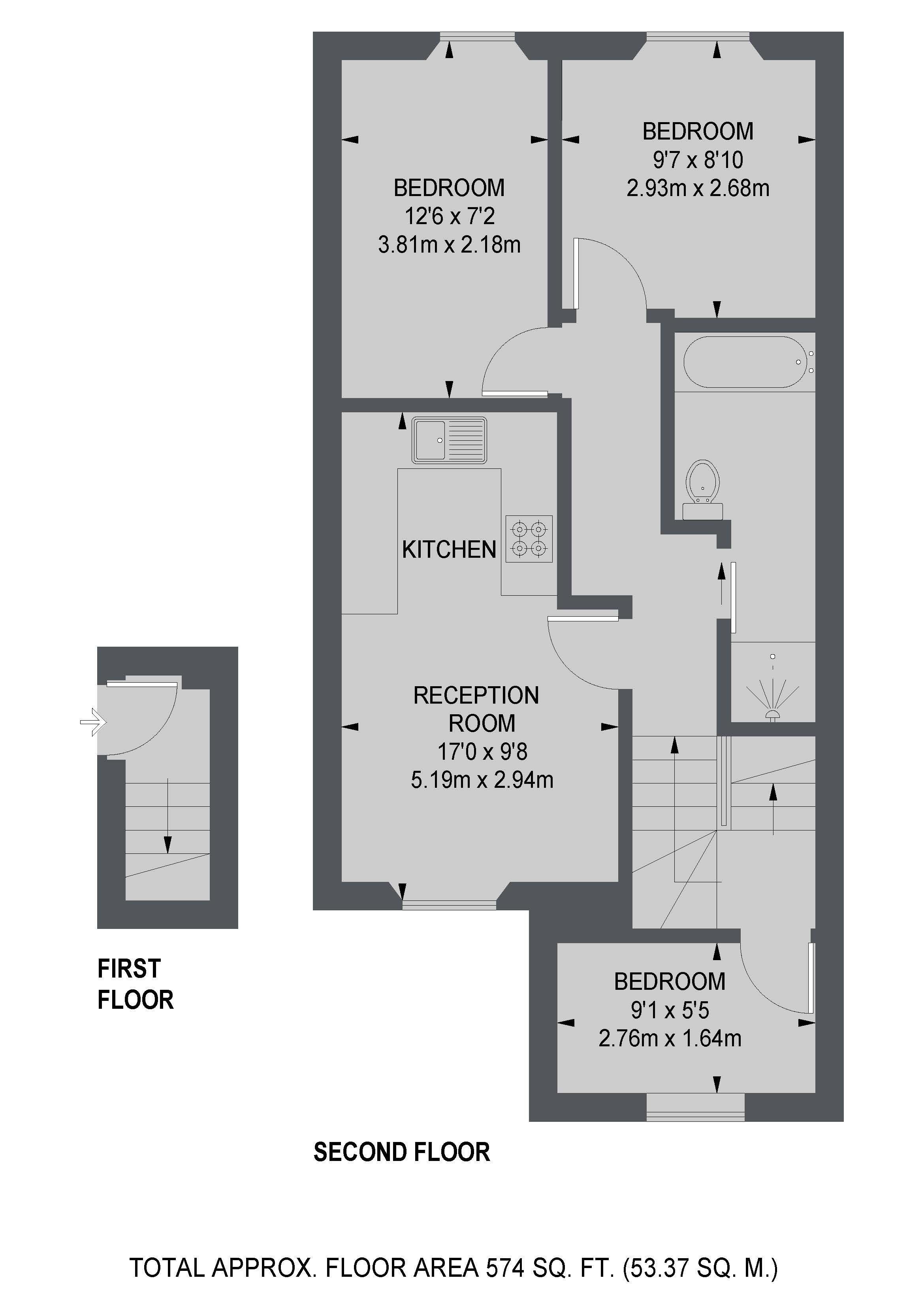 INVESTMENT - Long Leasehold Well Located Second Floor Flat 