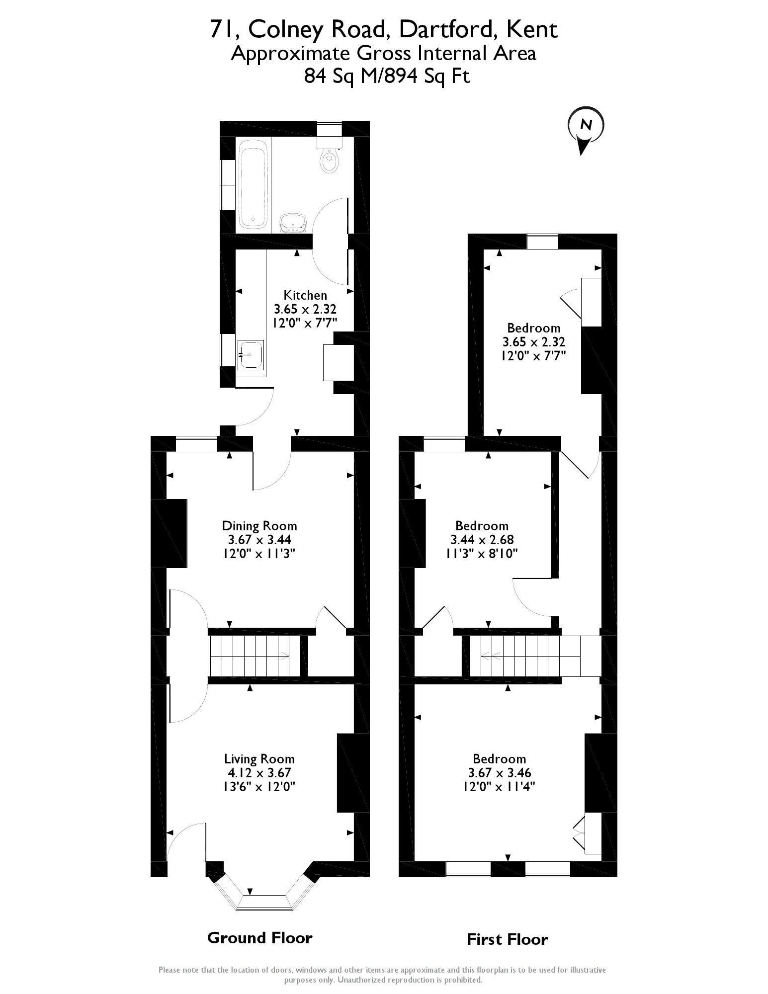VACANT - Freehold Mid Terrace House 