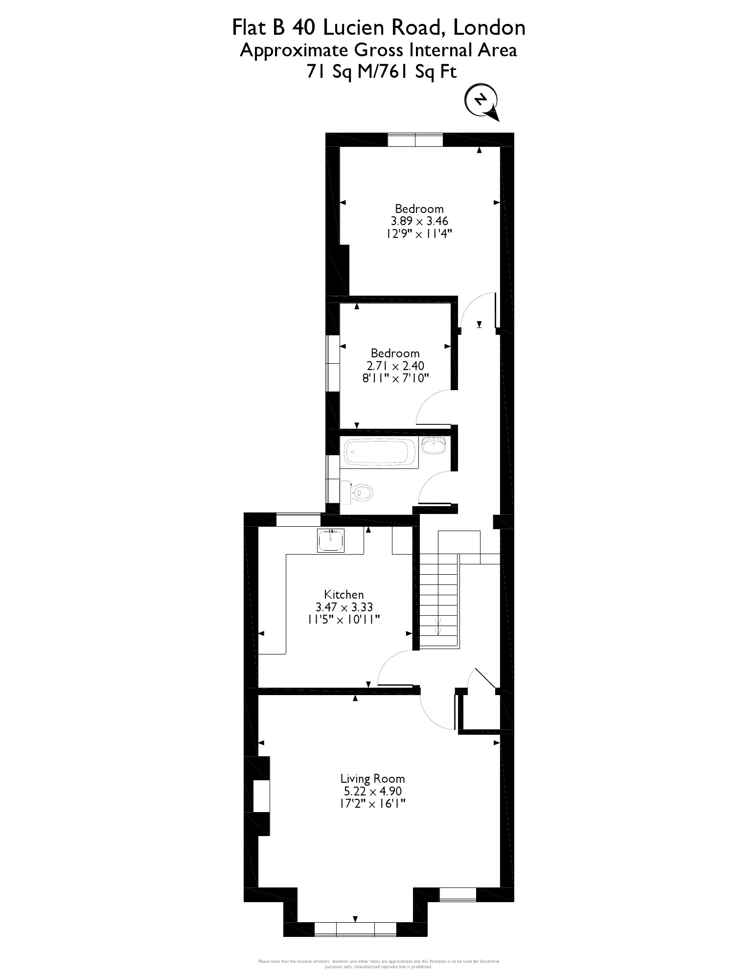VACANT - Leasehold self contained First Floor Flat