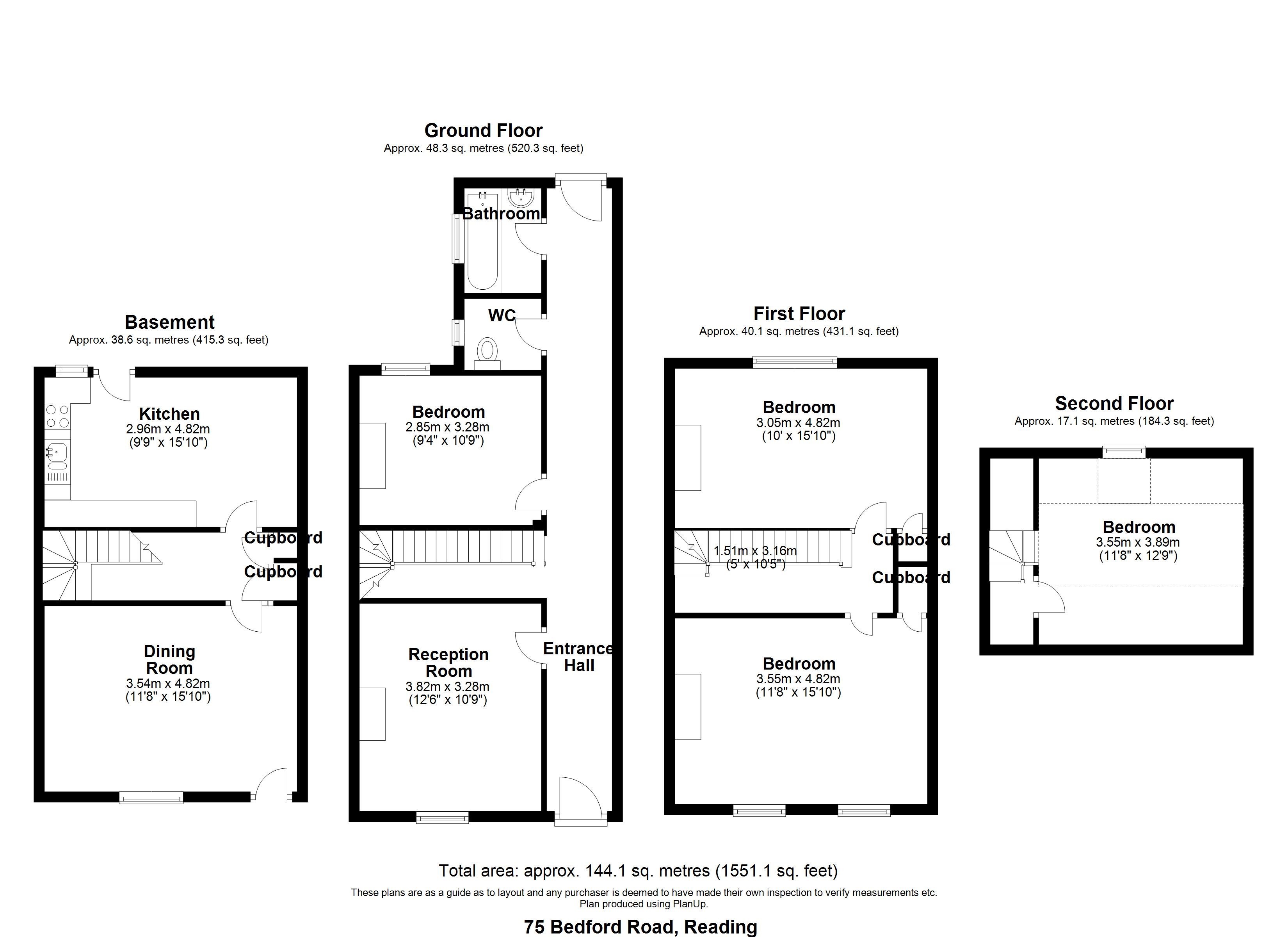 VACANT - Freehold Mid Terrace Four Storey House