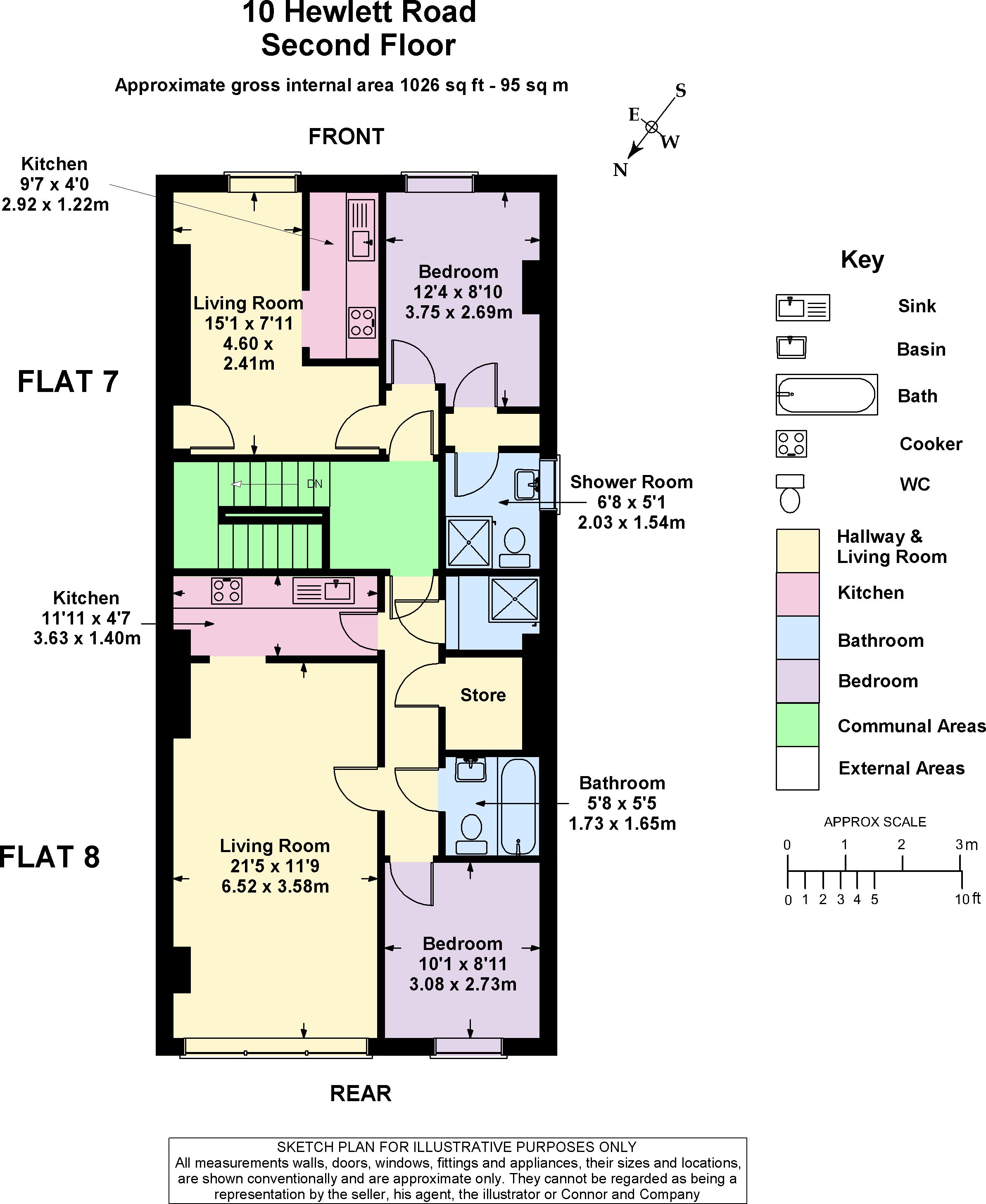 INVESTMENT - Freehold Grade 2 Listed Mid Terrace Building providing Seven self-contained Flats