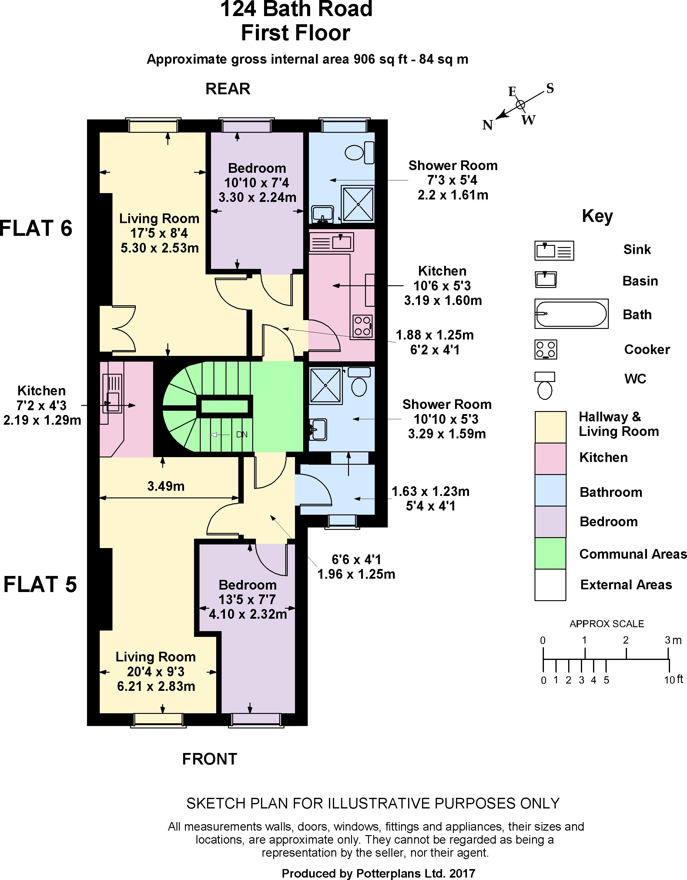 INVESTMENT - Freehold Grade 2 Listed  End of Terrace Building providing Ten self-contained Flats