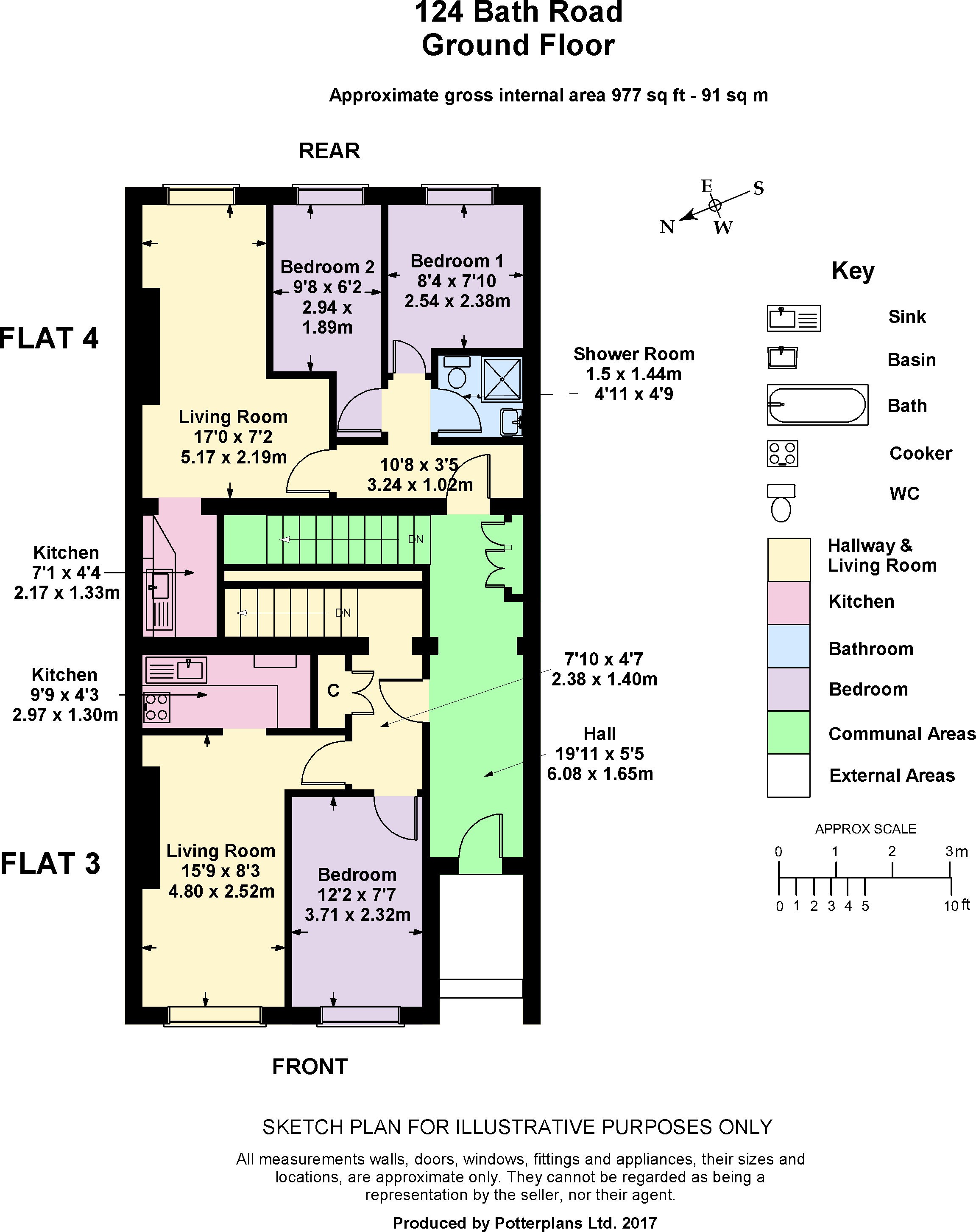 INVESTMENT - Freehold Grade 2 Listed  End of Terrace Building providing Ten self-contained Flats