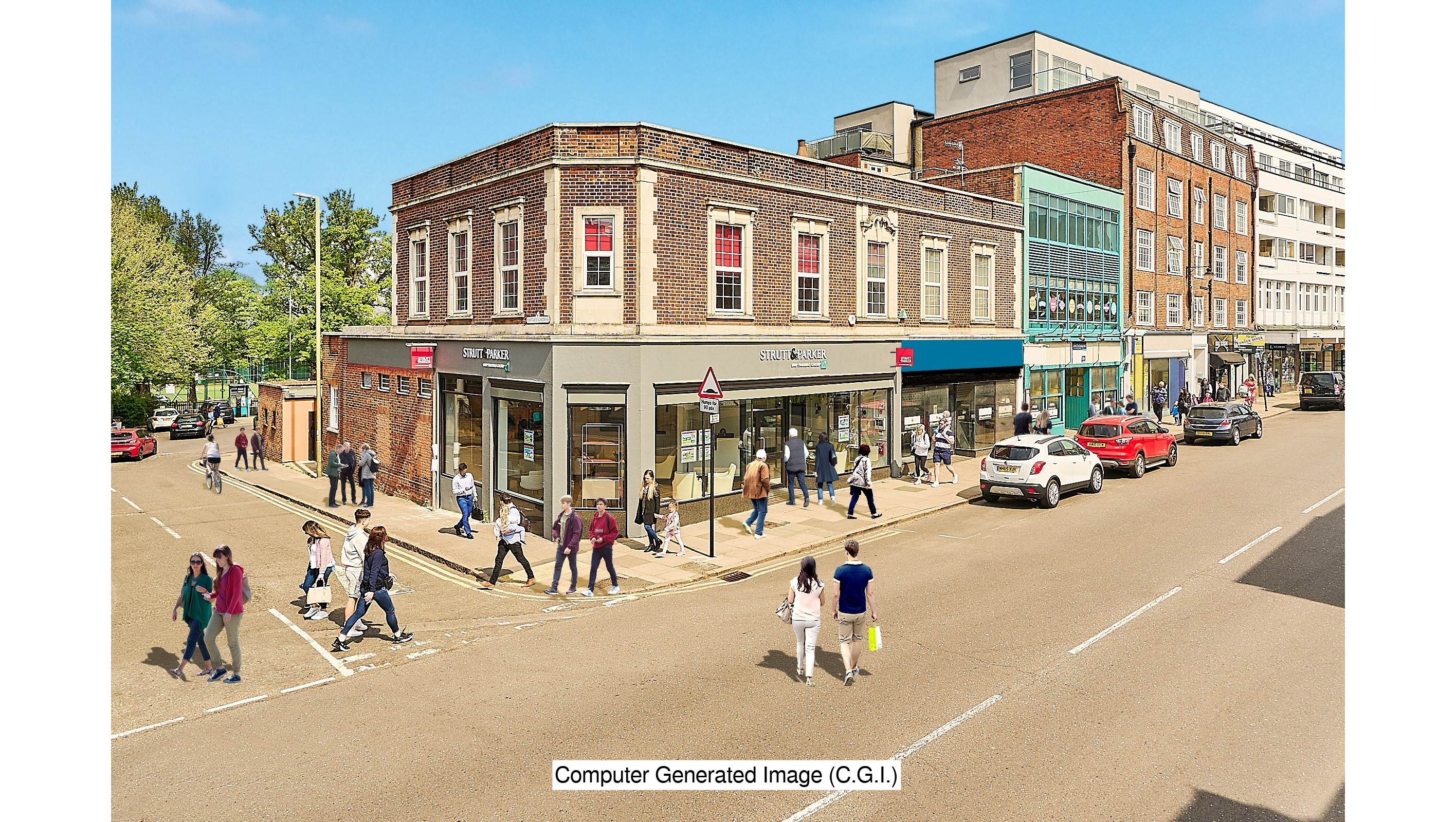 Well Located & Prominent Corner Multi-Let Freehold Estate Agents Investment with Potential Residential Development Opportunity