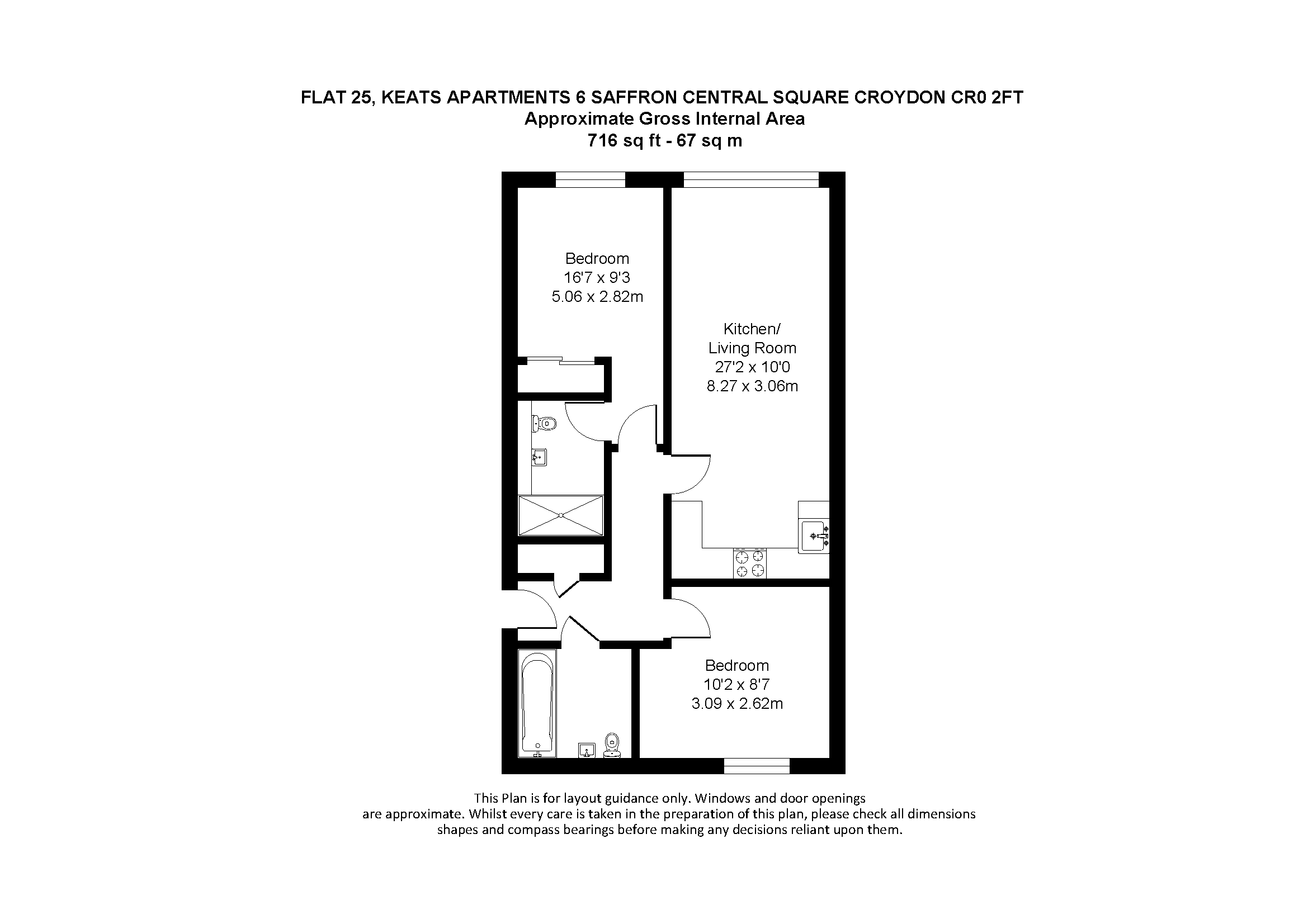 VACANT - Long Leasehold Self Contained Second Floor Flat in a Berkeley Homes Development