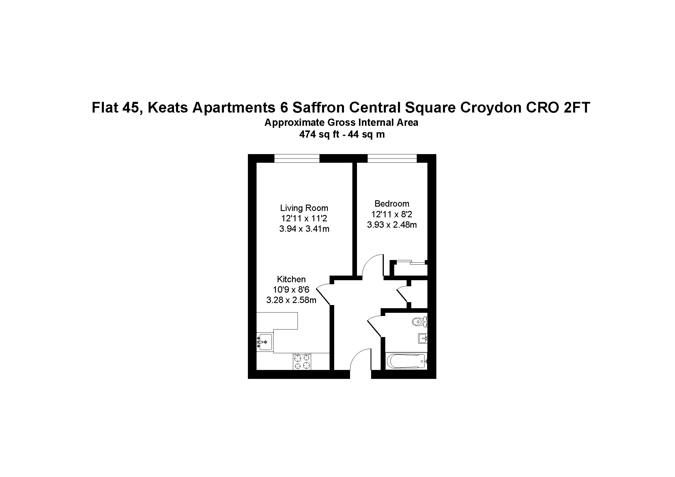 VACANT - Long Leasehold Self Contained Second Floor Flat in a Berkeley Homes Development