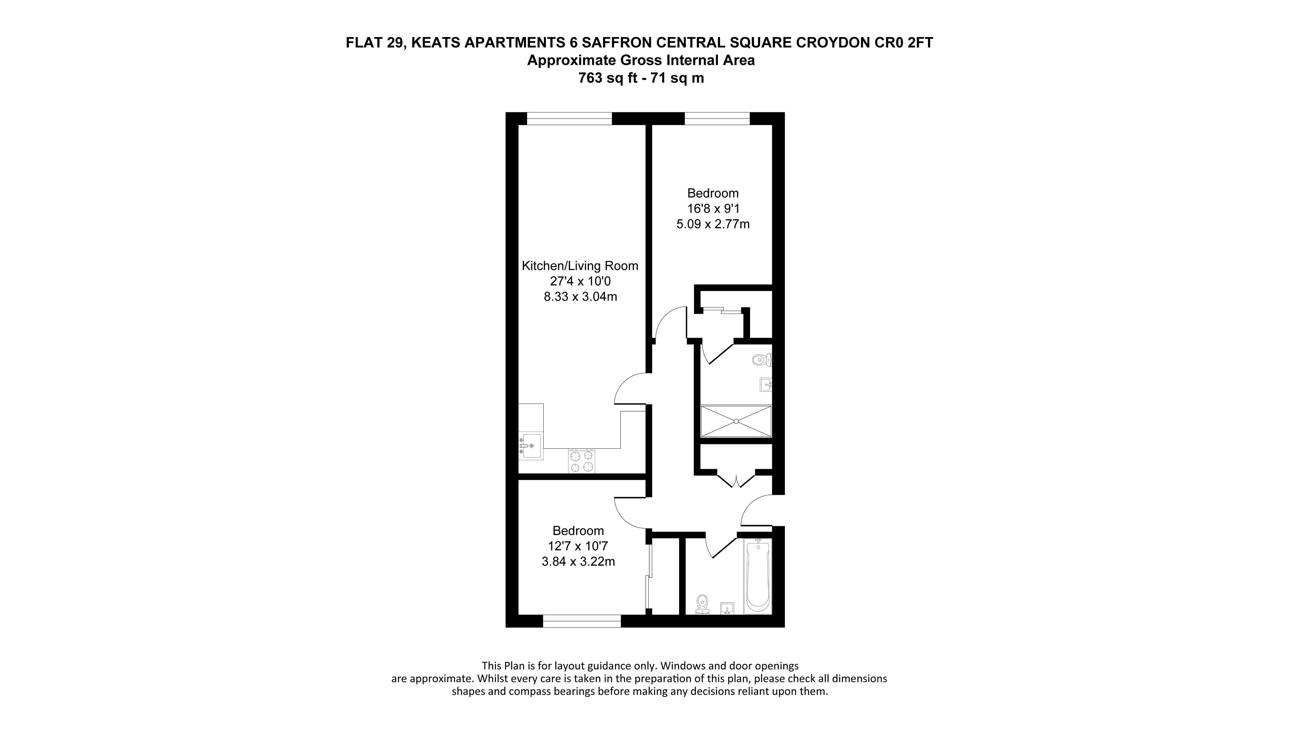VACANT - Long Leasehold Self Contained Fourth Floor Flat in a Berkeley Homes Development 