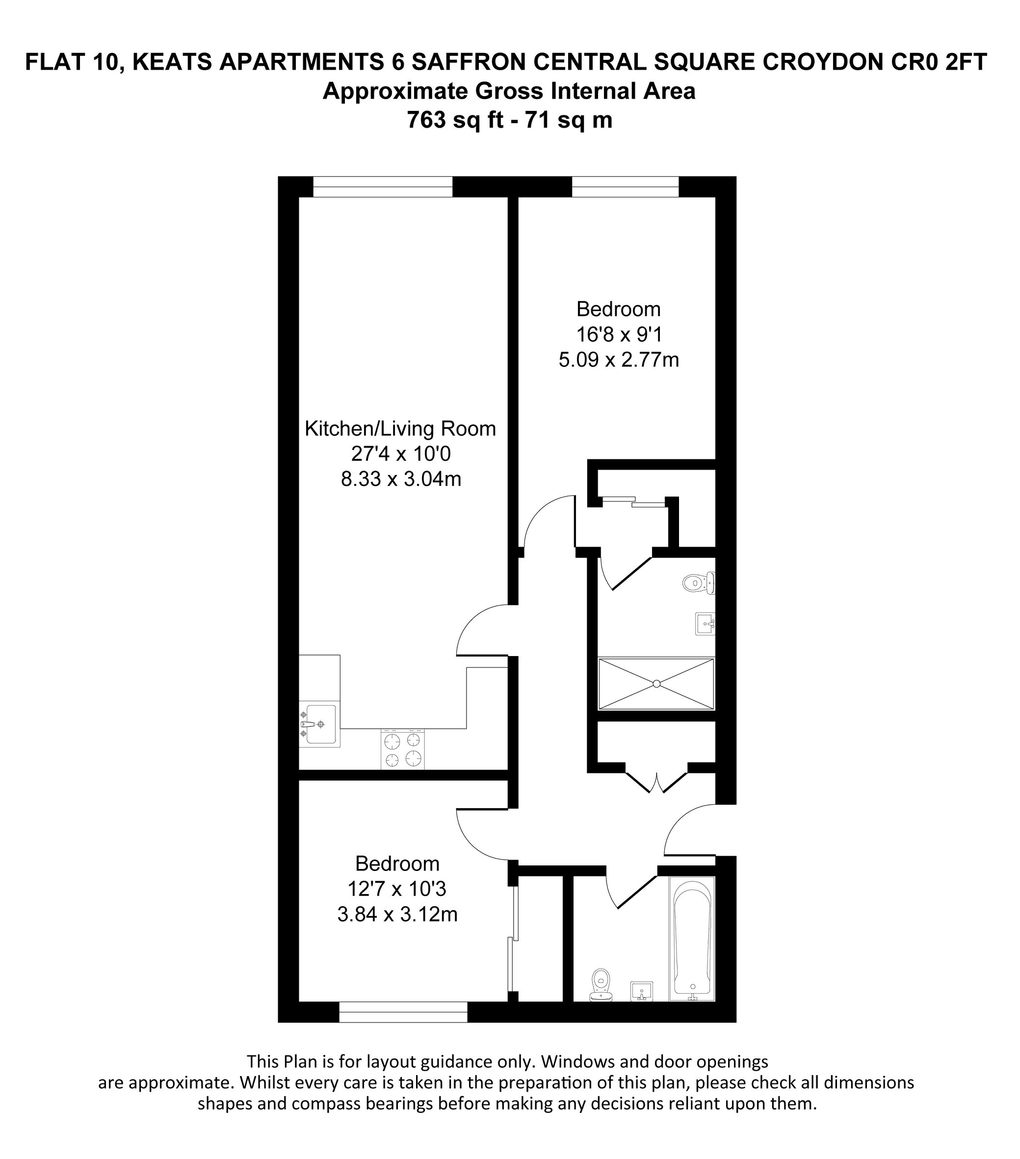 VACANT - Long Leasehold Self Contained Fourth Floor Flat in a Berkeley Homes Development