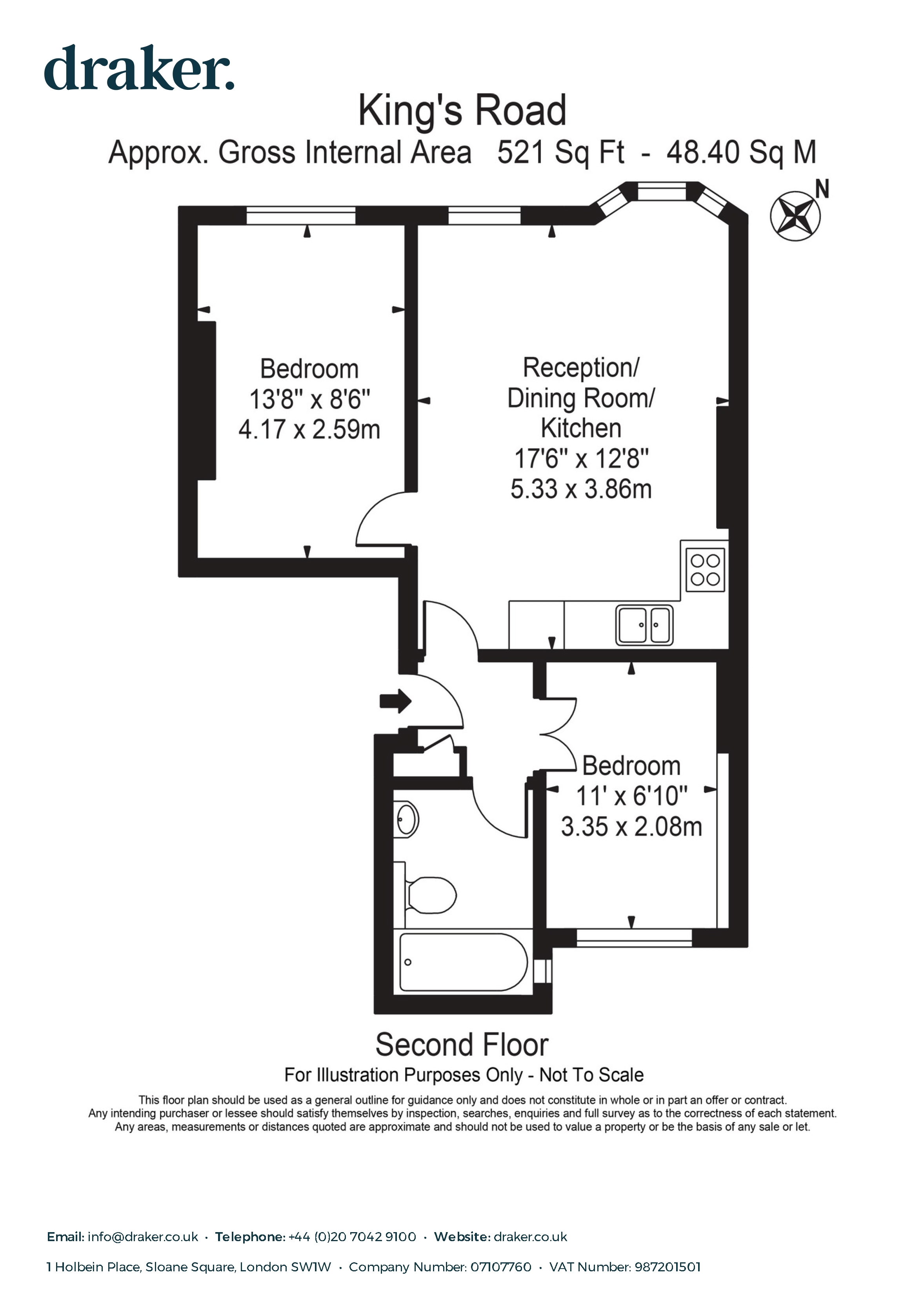 INVESTMENT - Leasehold Self Contained Purpose Built Second Floor Mansion Flat 