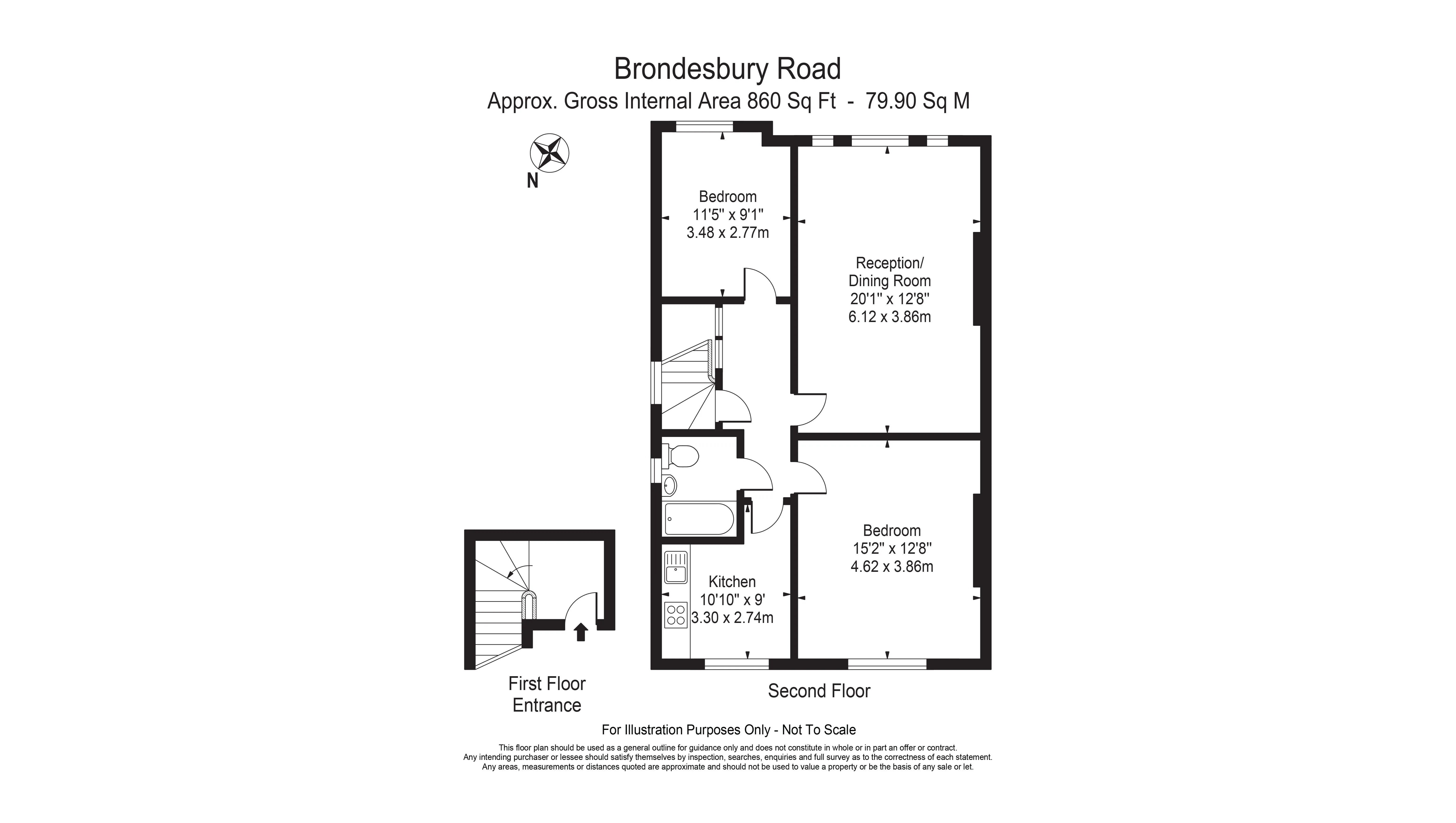 VACANT - Long Leasehold Self Contained Top Floor Apartment 