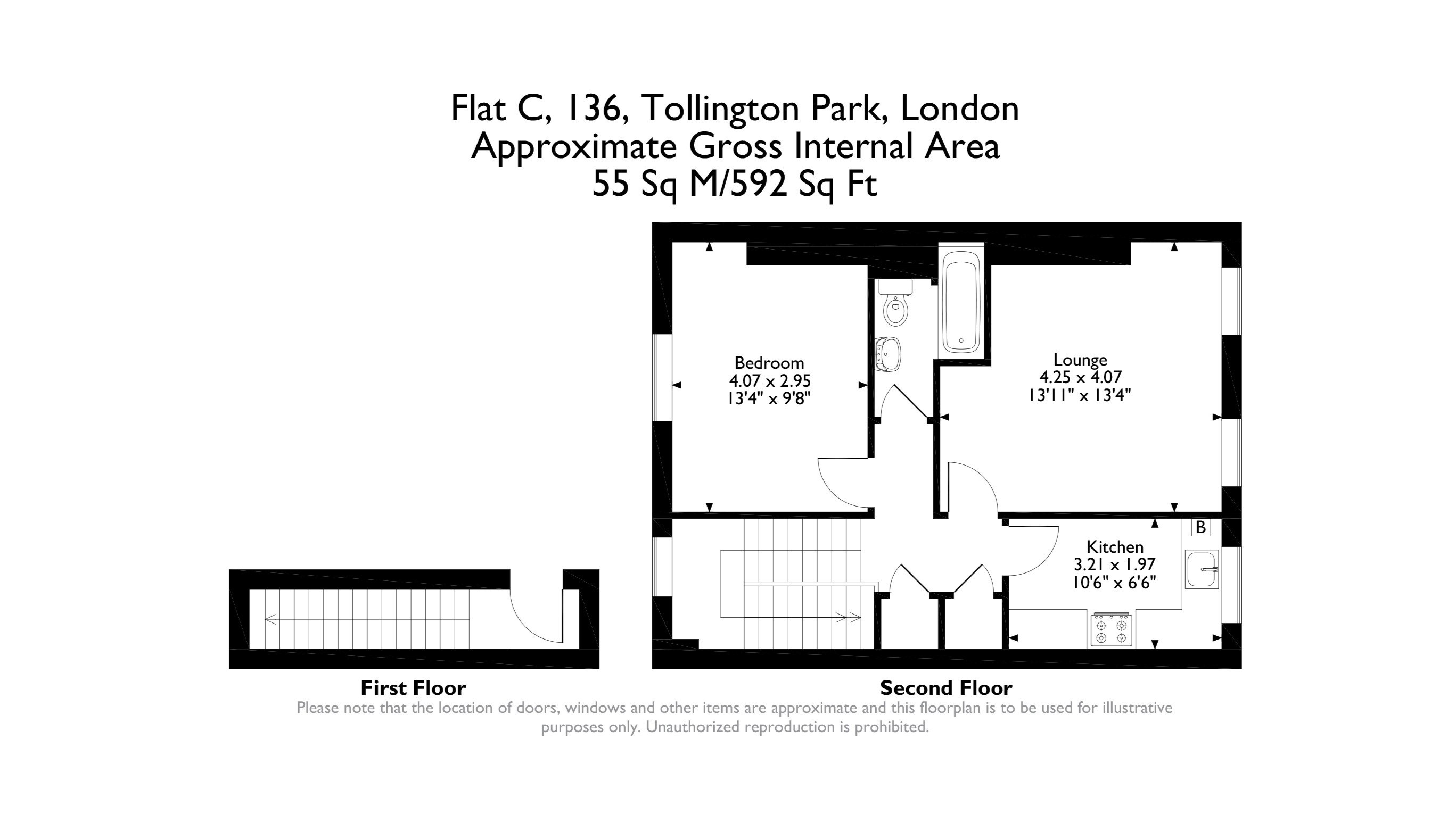 VACANT - Leasehold Self Contained Second Floor Flat