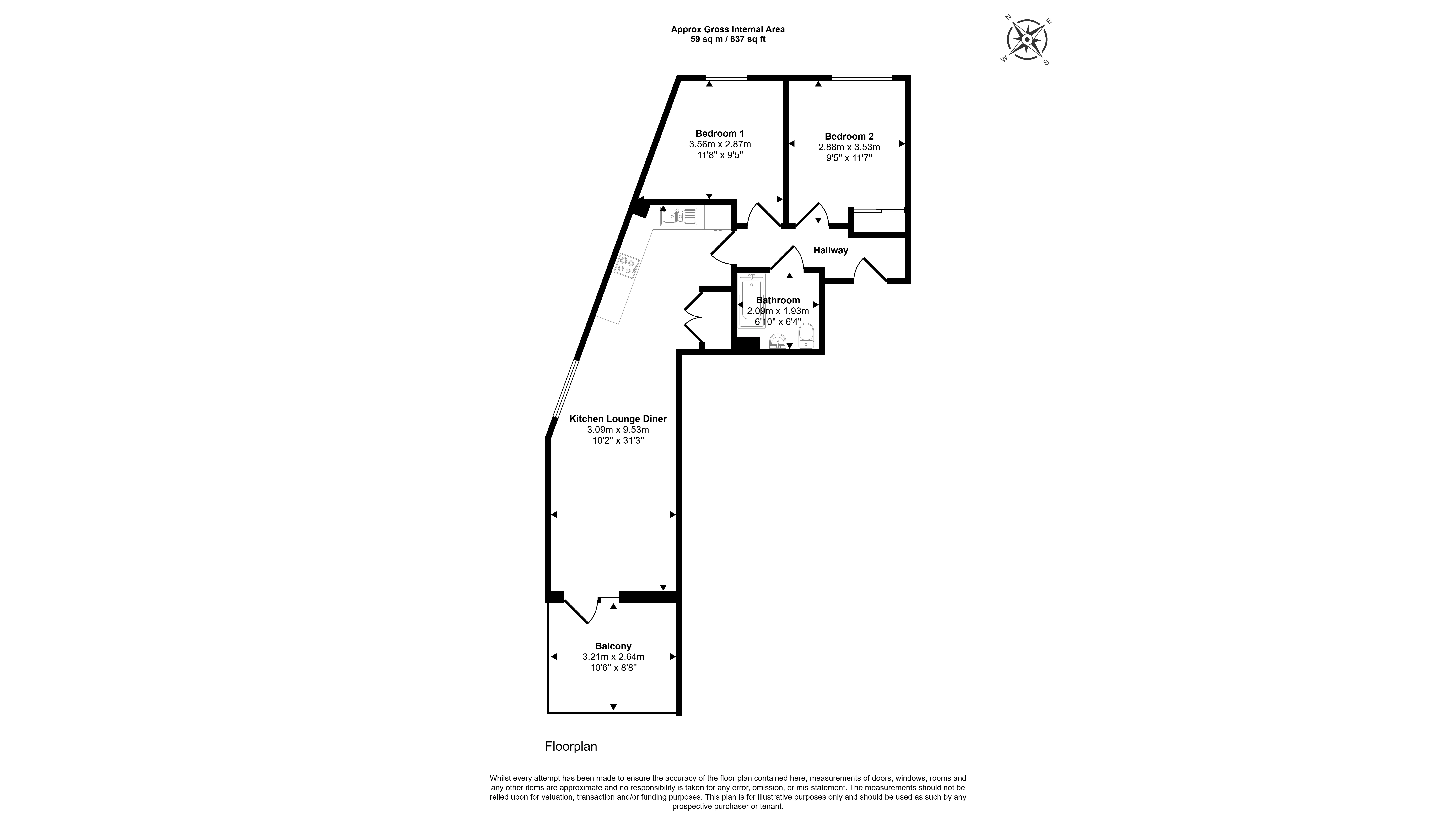 INVESTMENT - Long Leasehold Self Contained Second Floor Flat