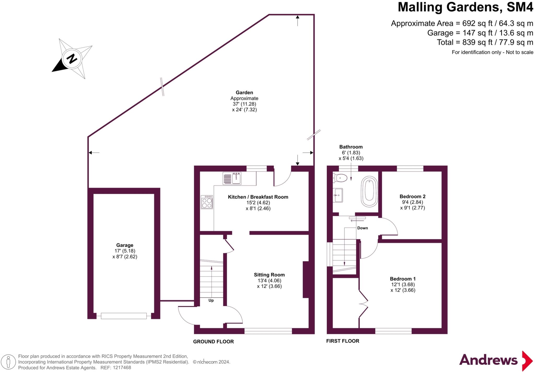 2 bed Semi-Detached