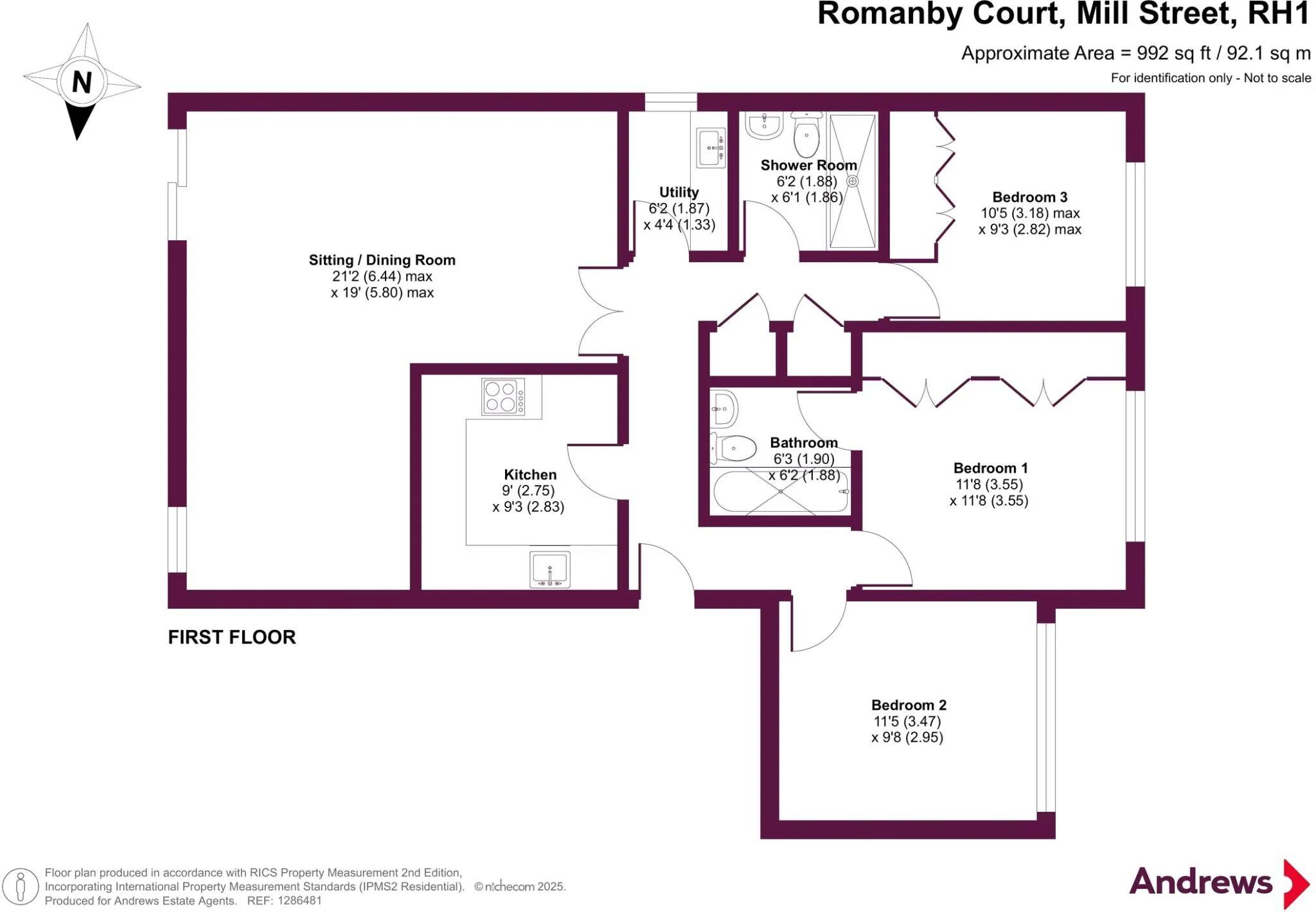 3 bed Maisonette