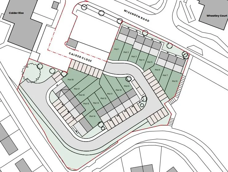 1.04 acres of land off Calder Close, Halifax, Calderdale, HX2 8PB