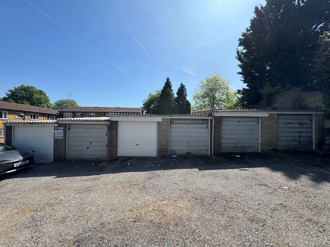 17 lock-up Garages Stockwood Court, Stockwood Crescent, Luton, Bedfordshire, LU1 3ST
