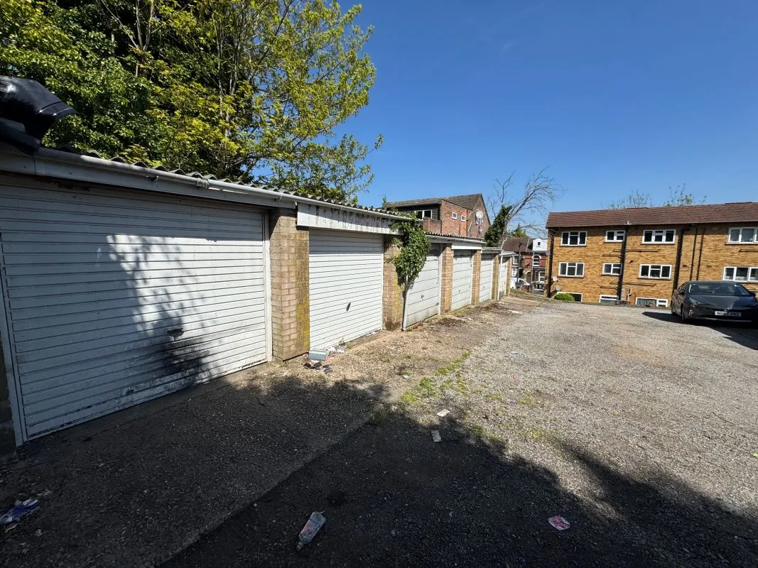 17 lock-up Garages Stockwood Court, Stockwood Crescent, Luton, Bedfordshire, LU1 3ST