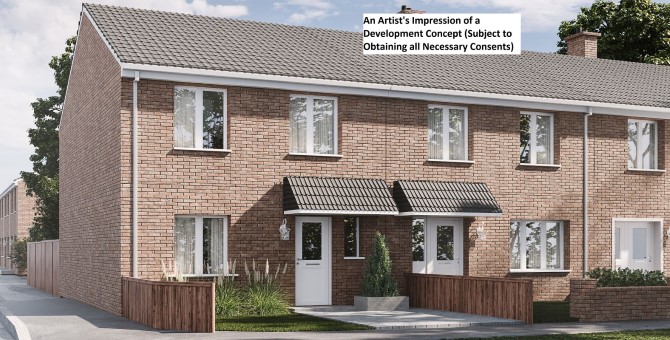 Property for Auction in London - Land Adjacent to 1 The Link, Houghton Regis, Dunstable, Bedfordshire
