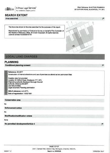 Property for Auction in North West - 22 Clifford Road, Blackpool, Lancashire FY1 2PU